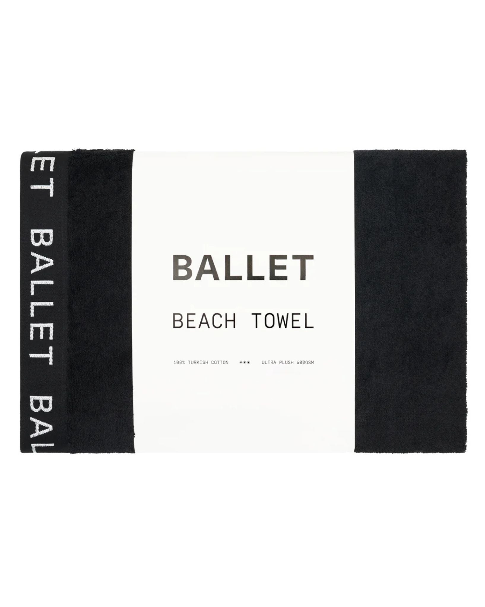 Ballet Beach Blanket - Black