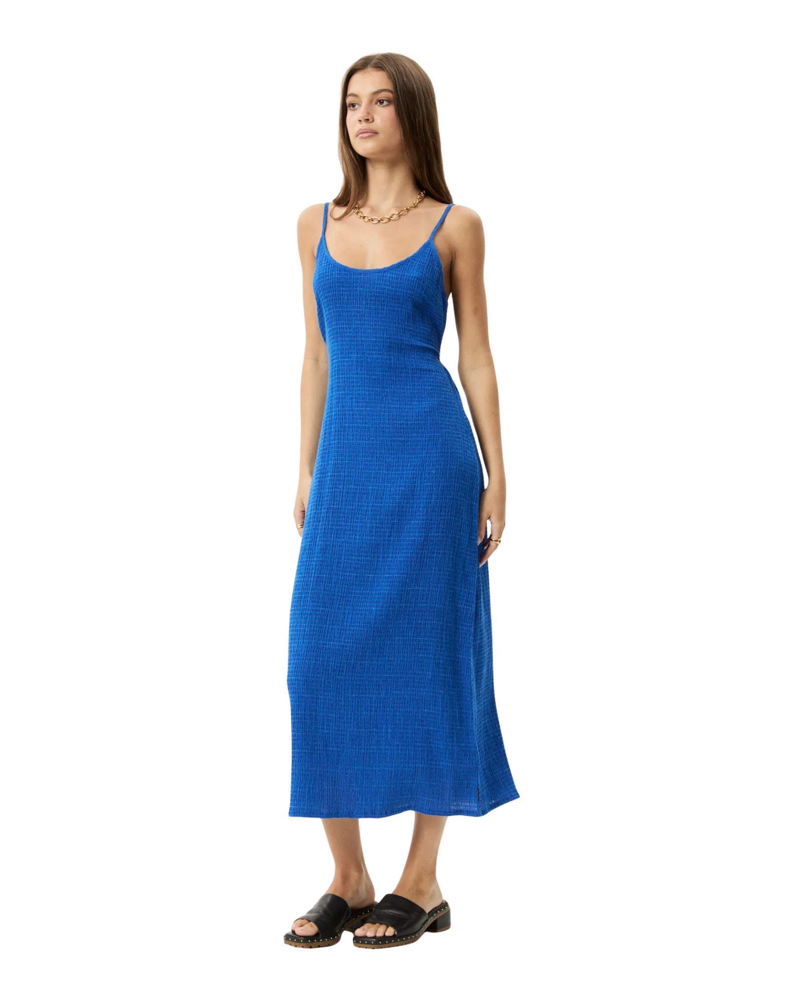 Marina Rumi - Hemp Seersucker Maxi Dress