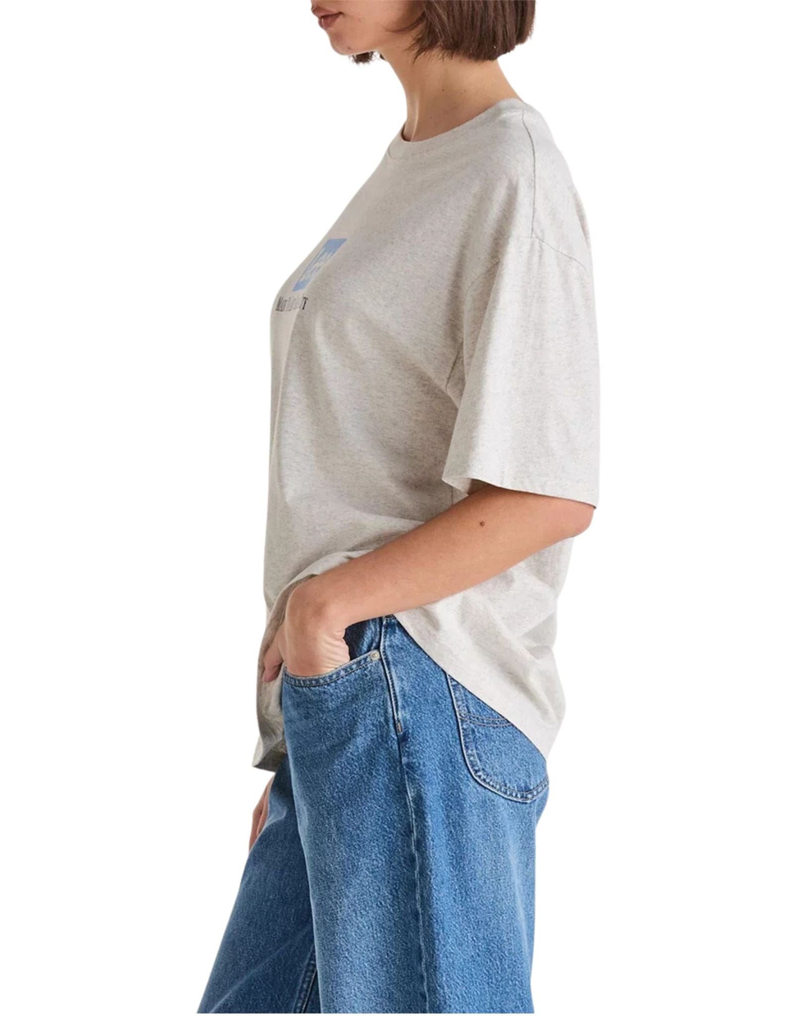 Very Lee Baggy Tee Grey Marle