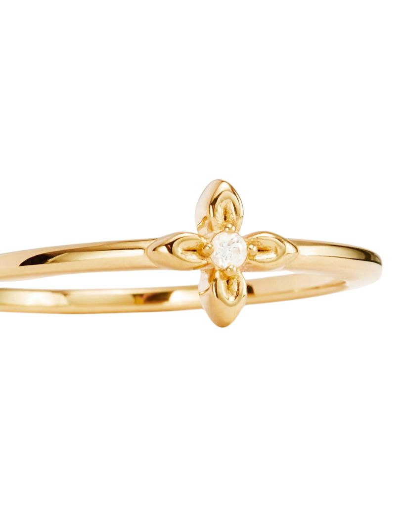 By Charlotte Gold Lotus Ring