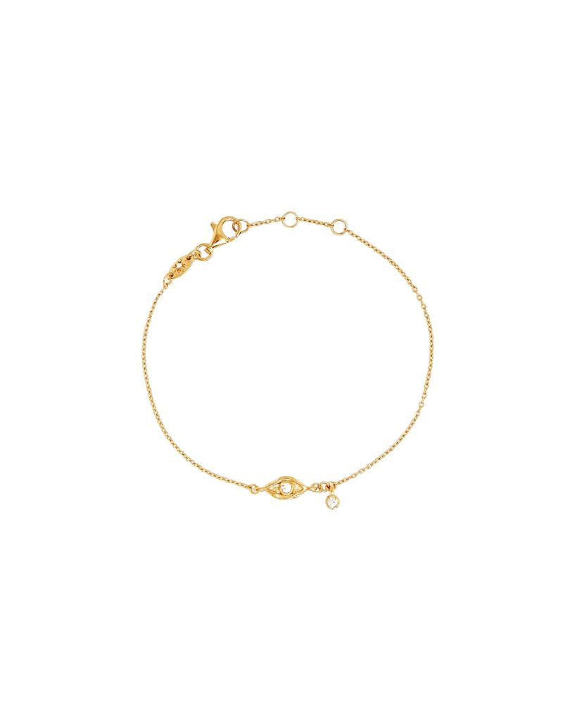 By Charlotte I Am Protected Bracelet Gold
