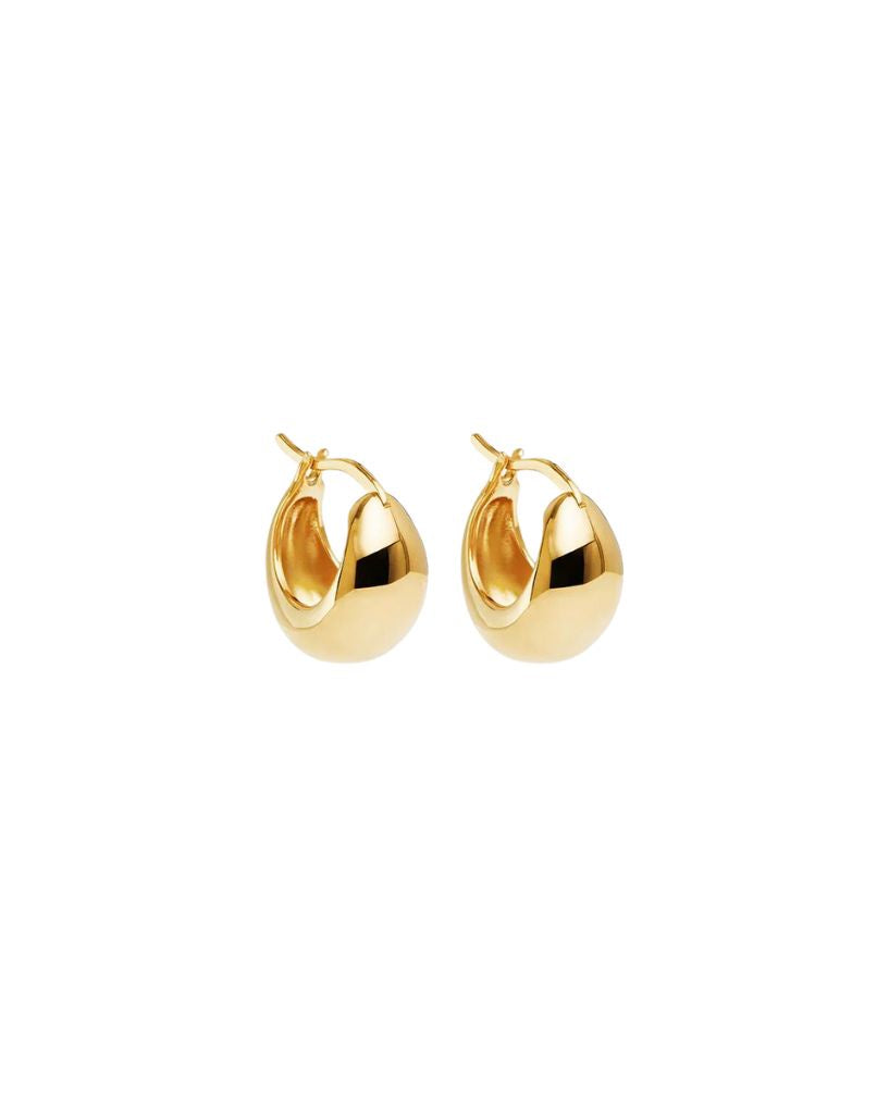 By Charlotte Sunkissed Small Hoops Gold