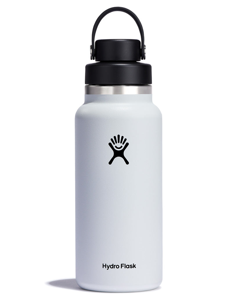 Hydro-Flask-Hydration-32oz-946mL-Wide-with-Flex-Chug-Cap-White