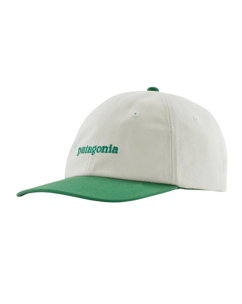 Patagonia Fitz Roy Icon Trad Cap Text Logo Gather Green