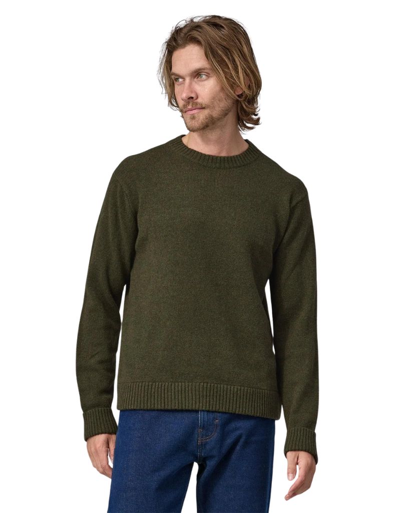 Patagonia M's Recycled Wool Blend Sweater Basin Green