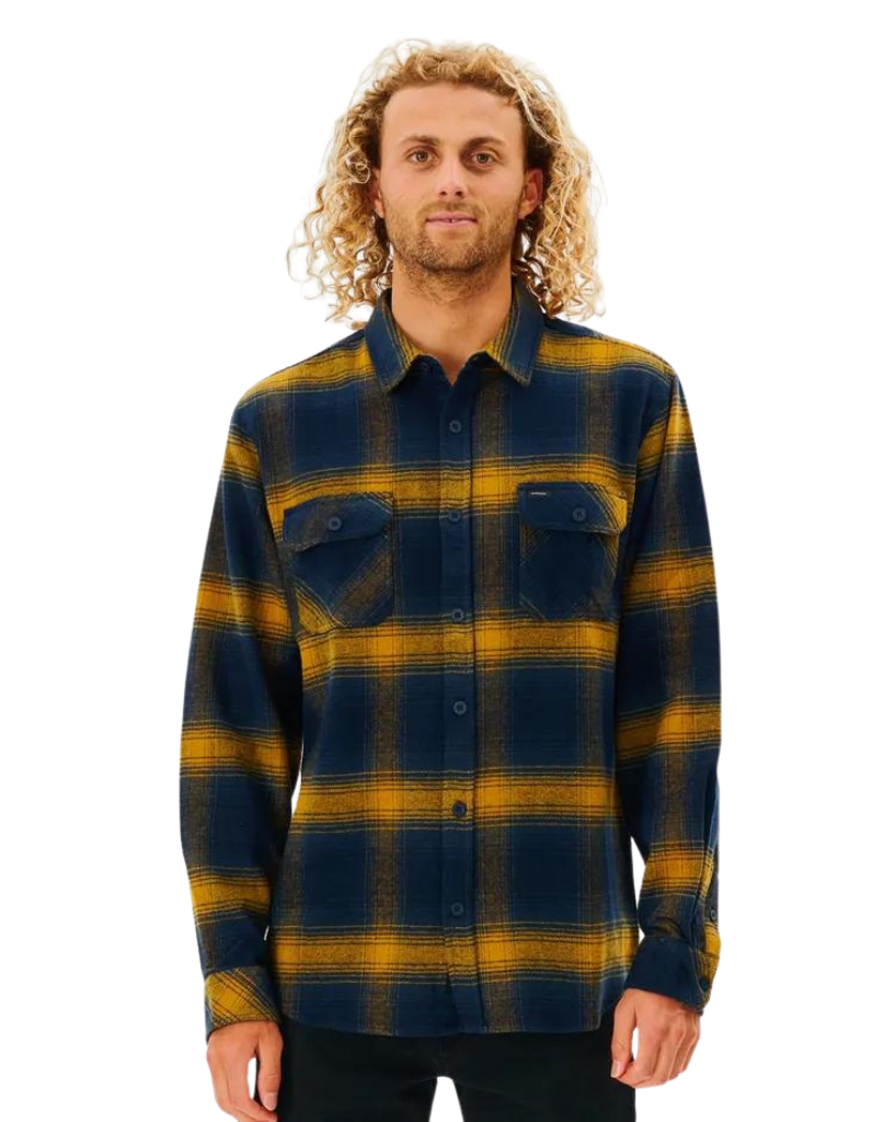 Ripcurl Count Flannel Shirt Gold