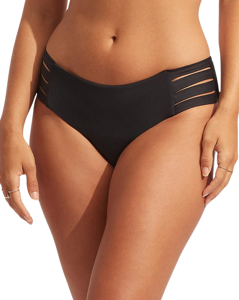 Seafolly S.Collective Multi Strap Hipster Pant Black