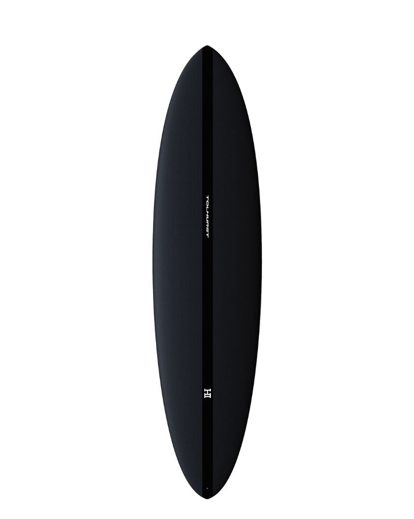 HI Mid 6 Thunderbolt Black Surfboard