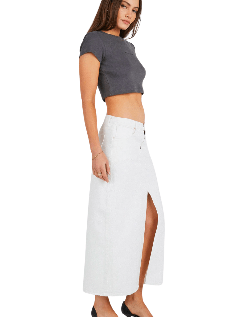 Abrand 99 Low Maxi Skirt - Pearl