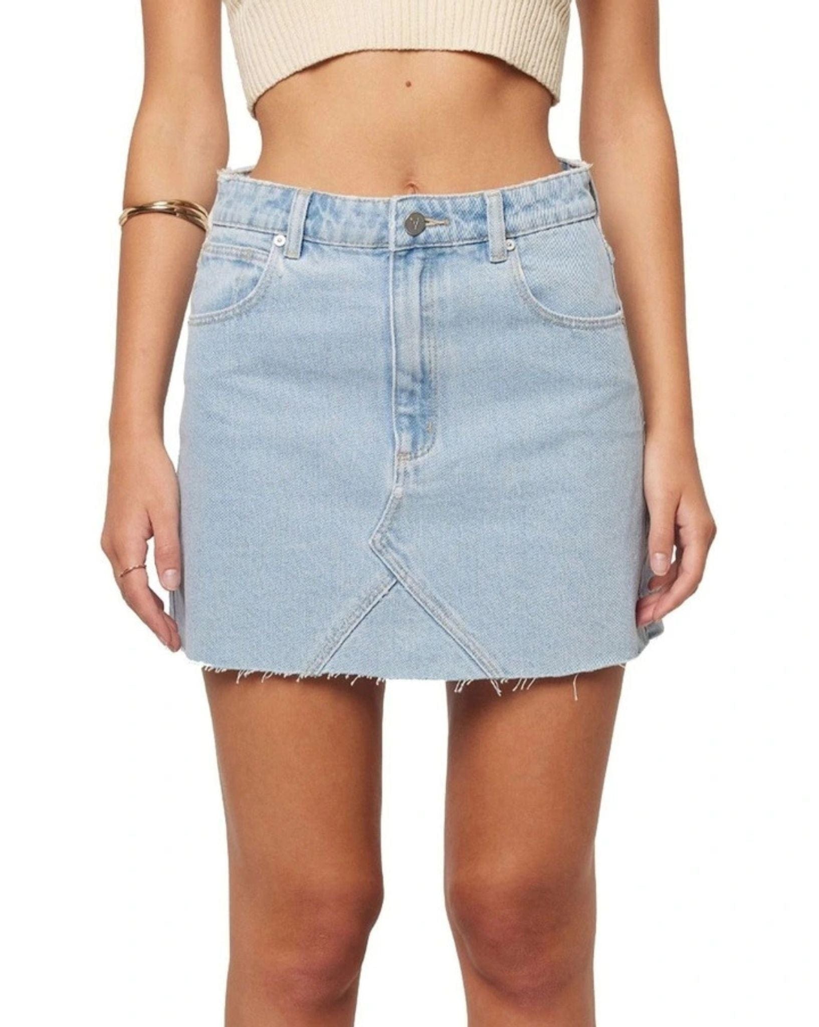 Abrand Aline Skirt Kendall - Light Vintage Blue