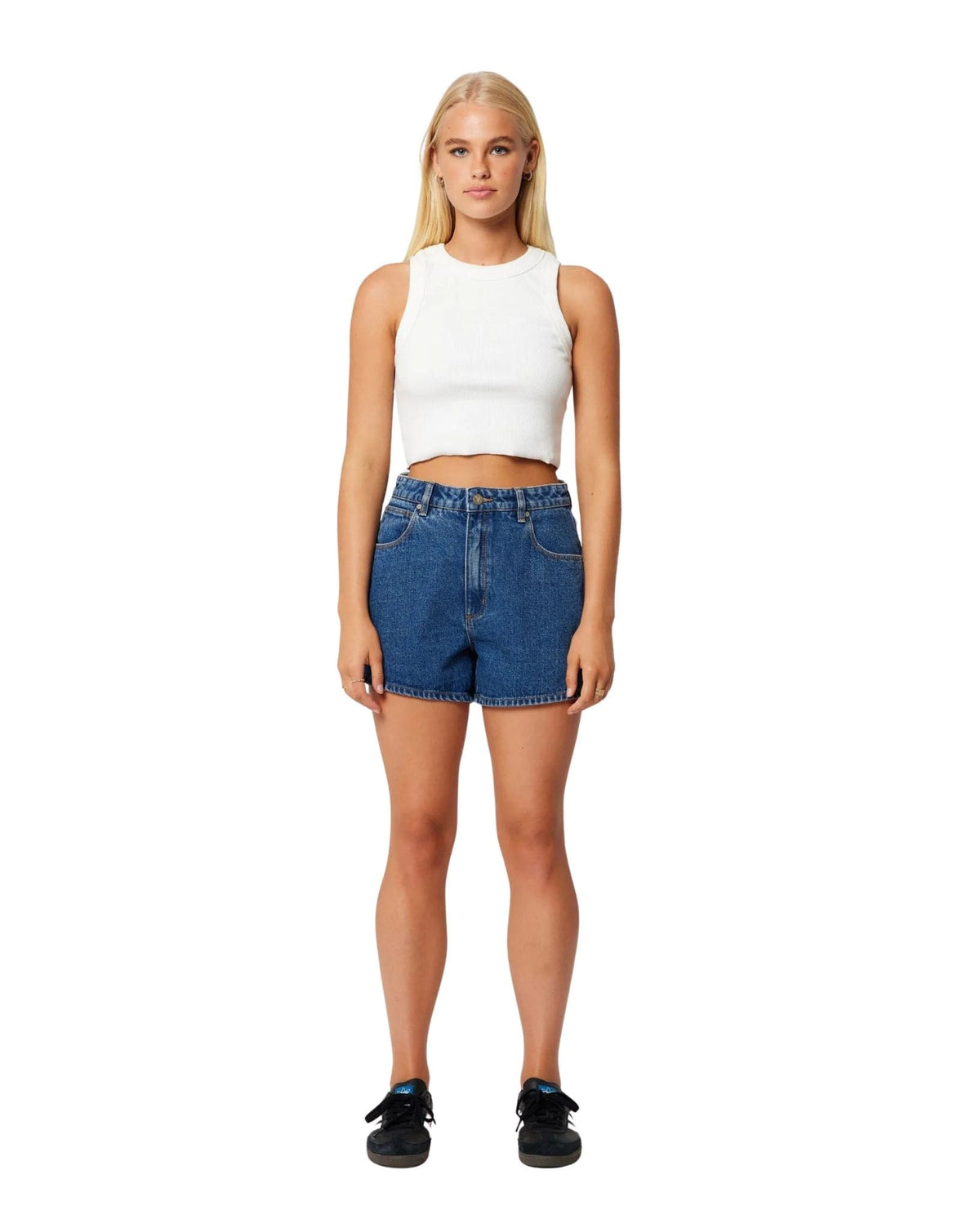 Abrand Venice Short Bella - Mid Blue