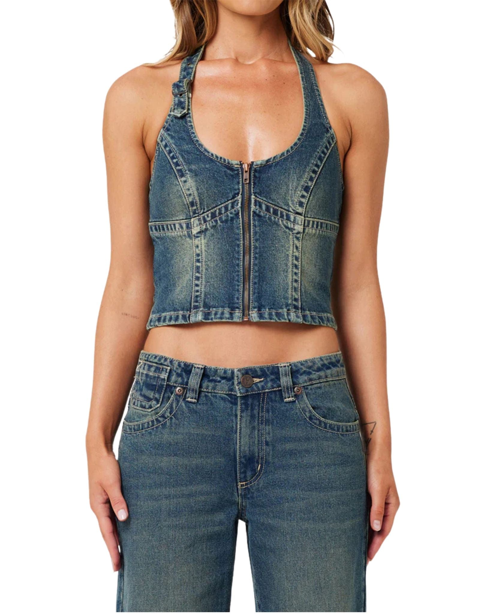 Abrand Womens RC Top Zola - Tint Dark Blue