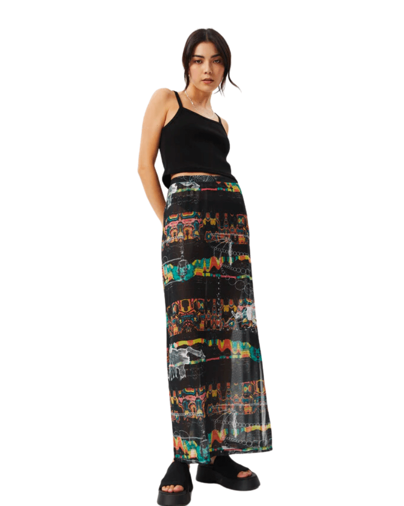 Afends Astral - Sheer Maxi Skirt