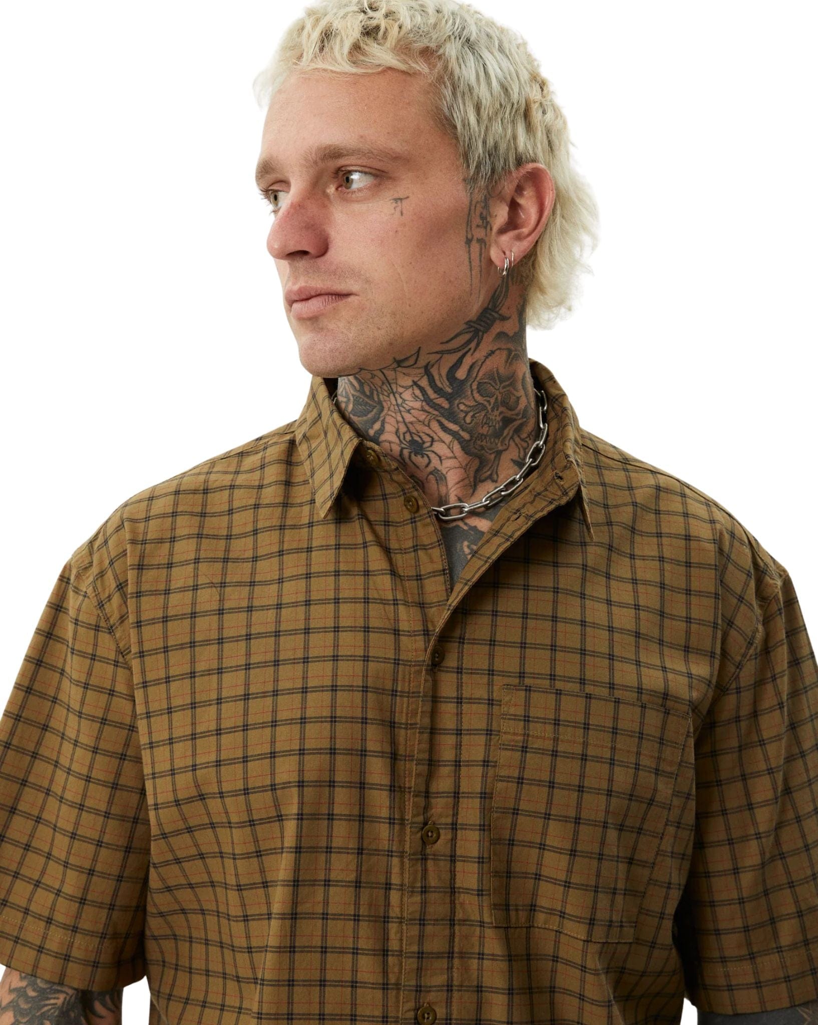 Afends Challenger - Organic Check Short Sleeve Shirt
