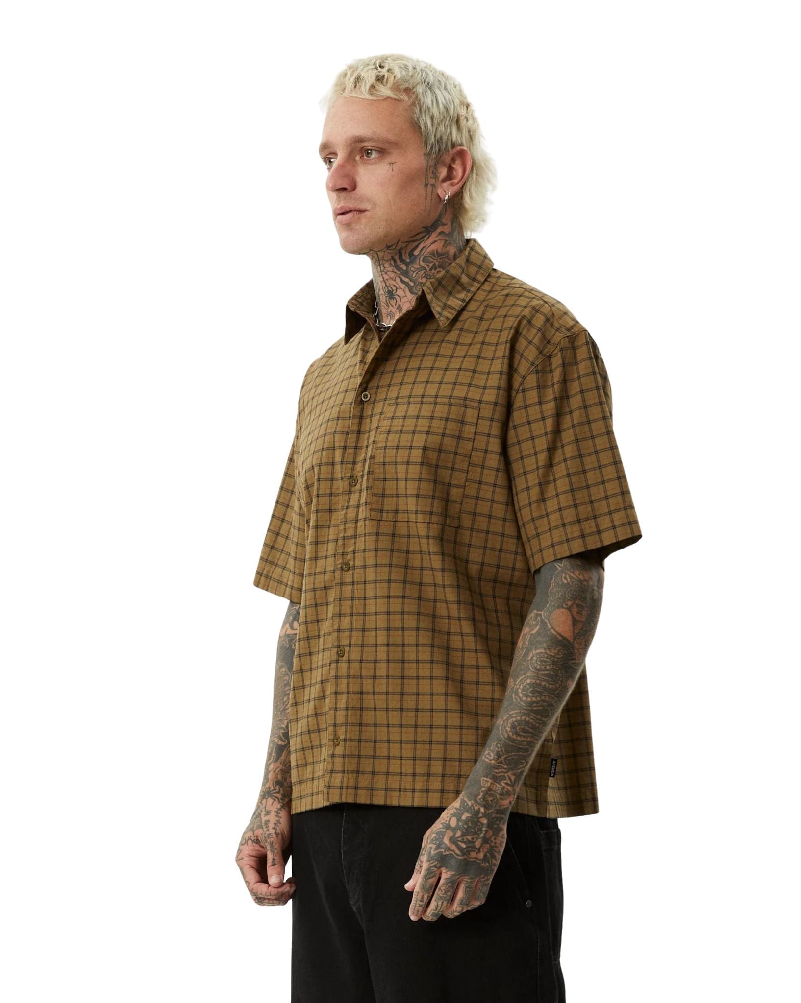 Afends Challenger - Organic Check Short Sleeve Shirt