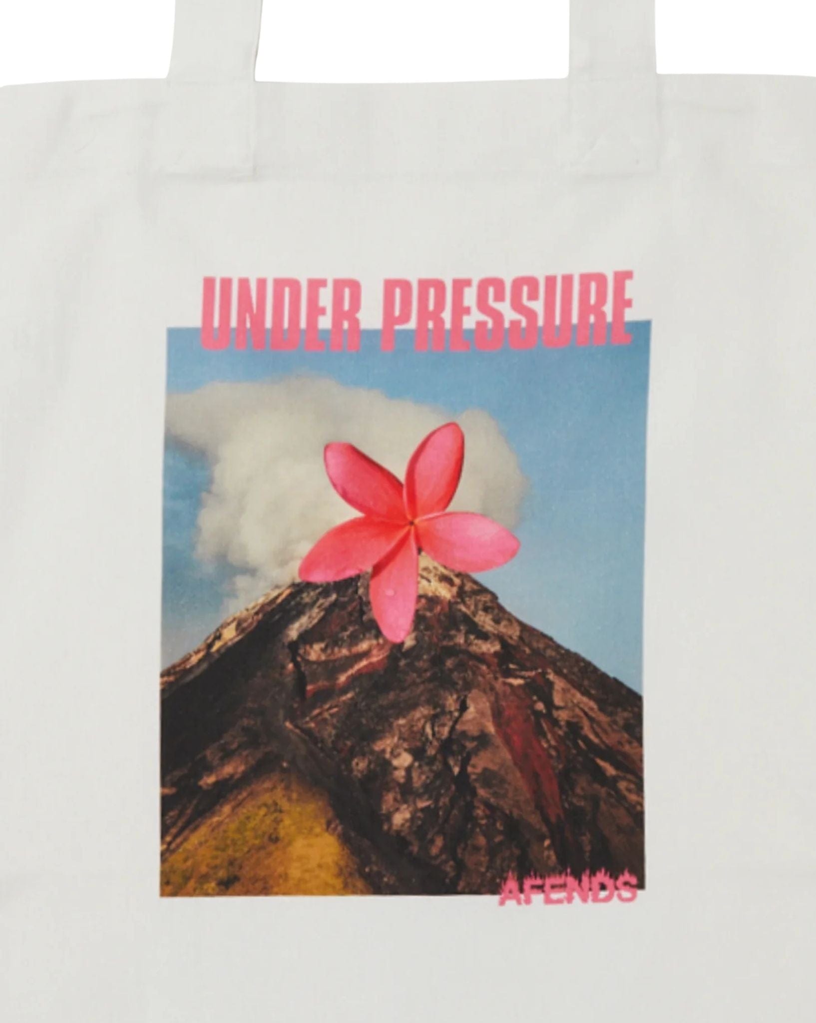 Afends Collage Unisex Tote Bag - White