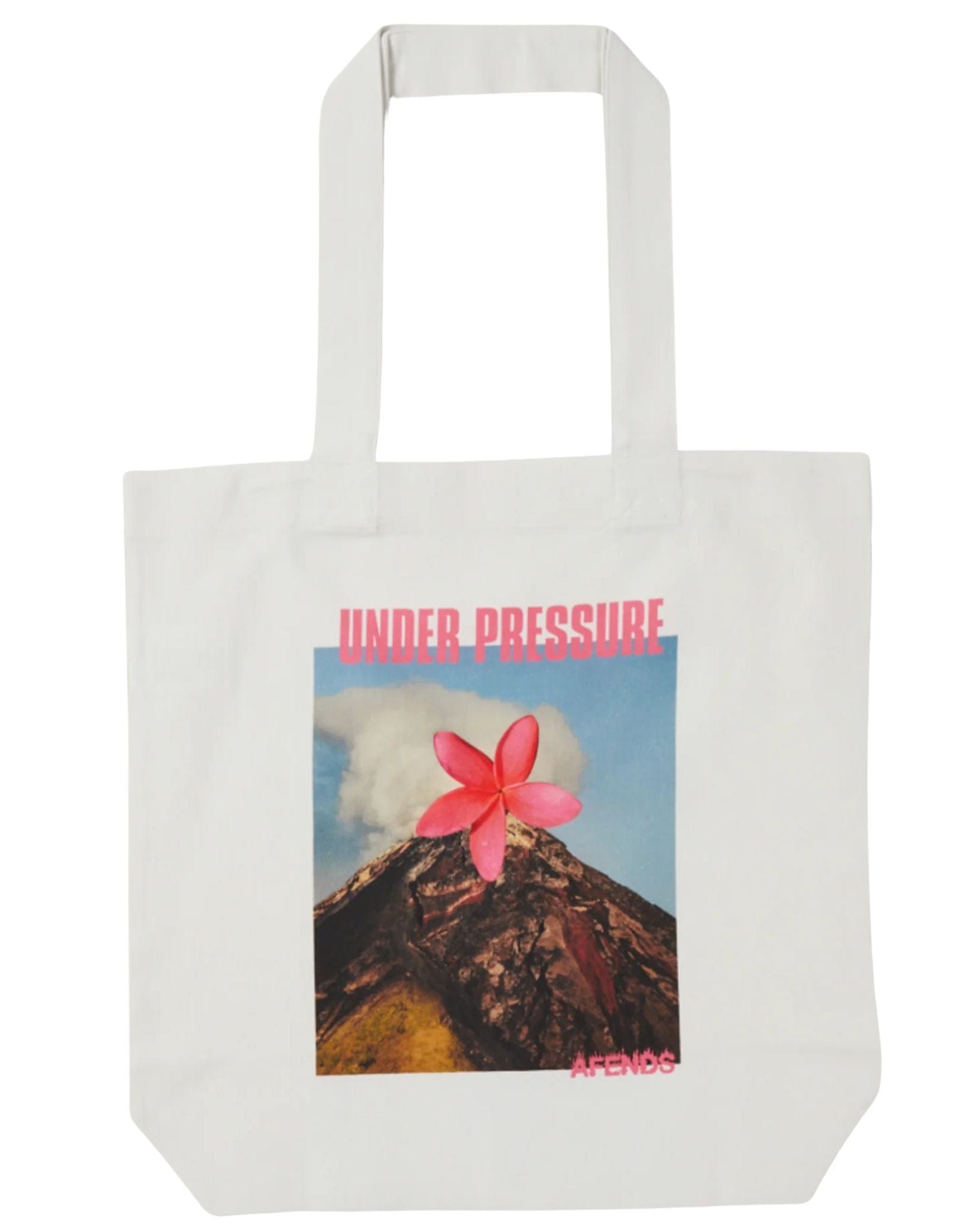 Afends Collage Unisex Tote Bag White - Main Image