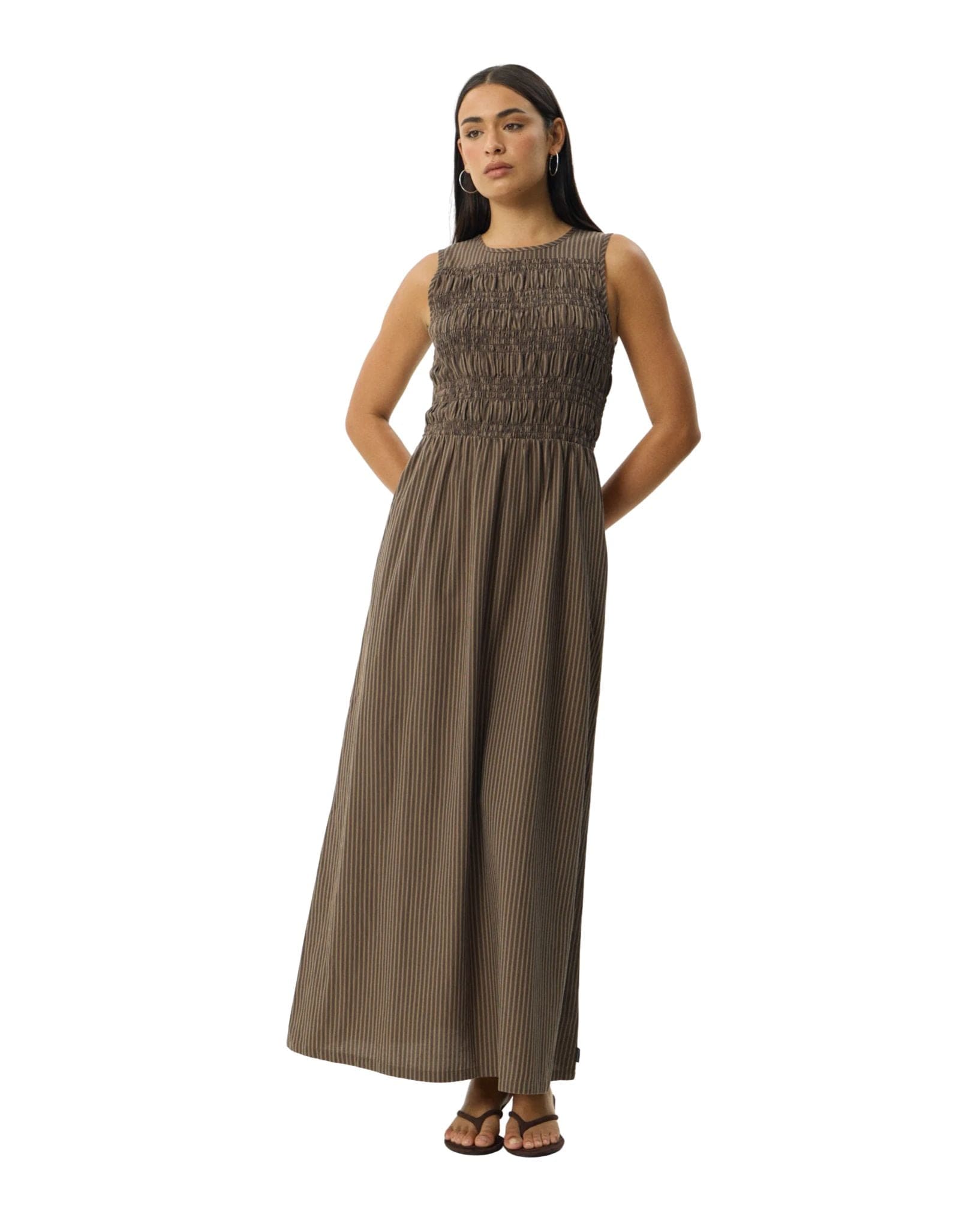 Afends Cyrus - Recycled Maxi Dress Stripe