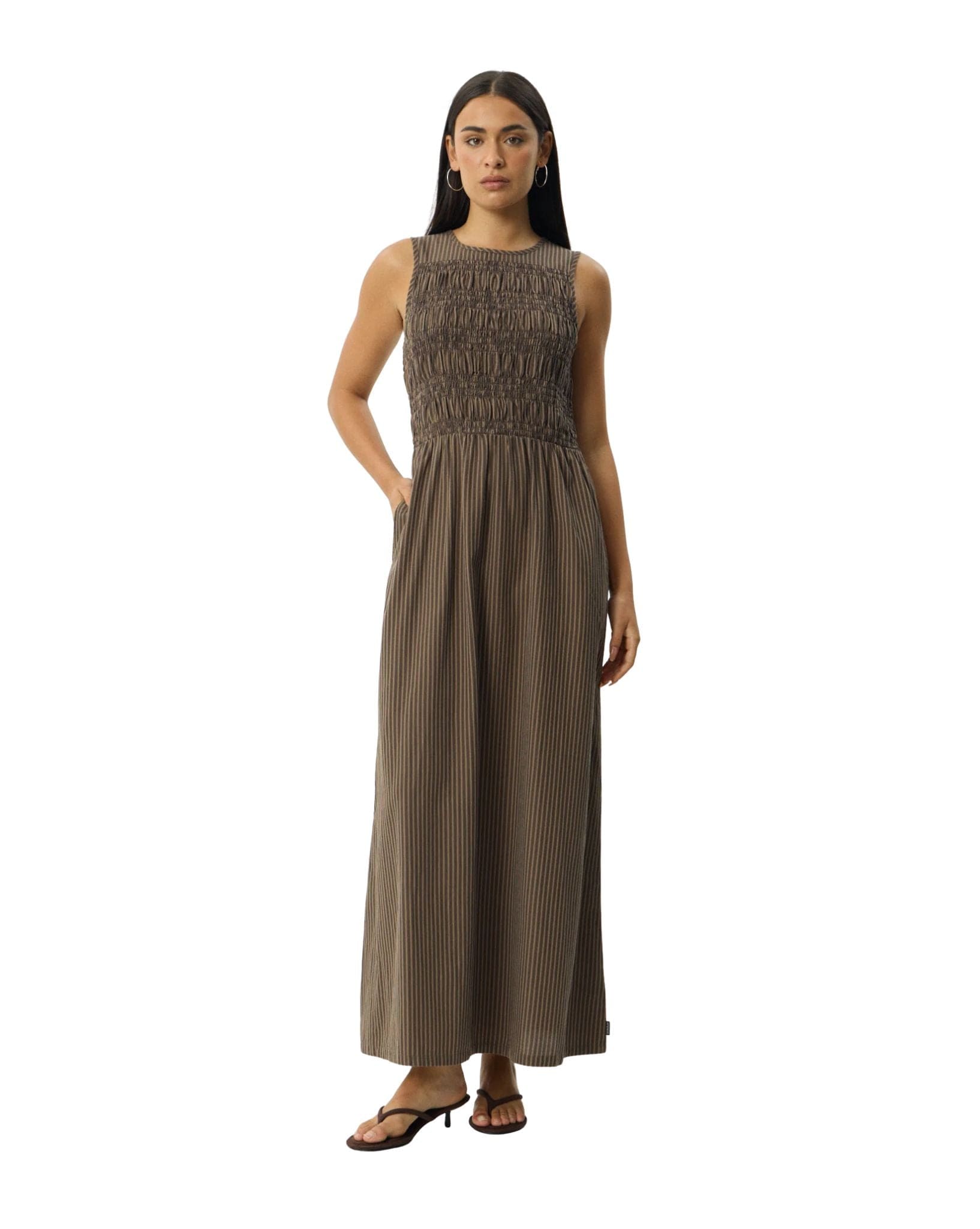 Afends Cyrus - Recycled Maxi Dress Stripe