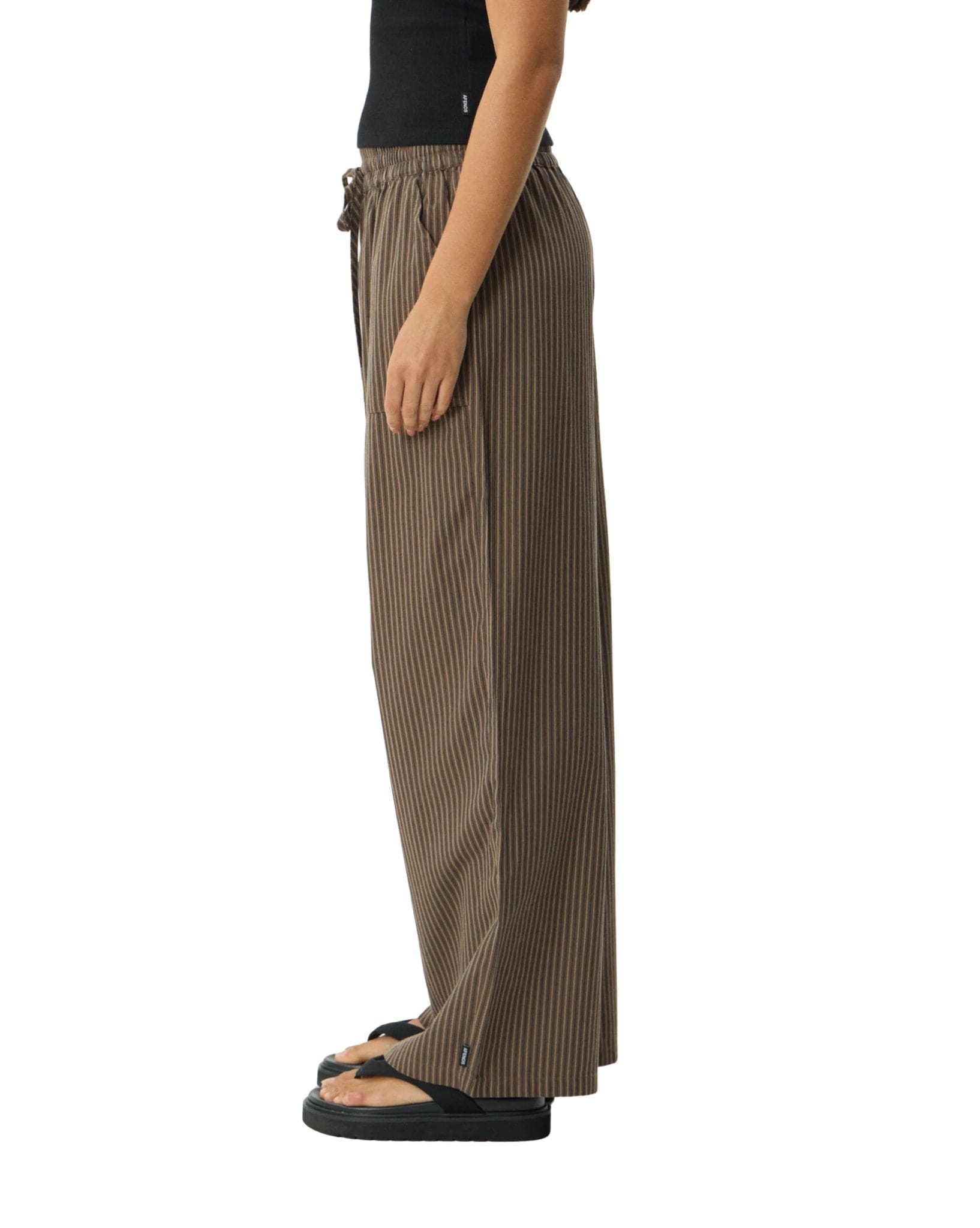 Afends Cyrus - Recycled Wide Leg Pant Stripe