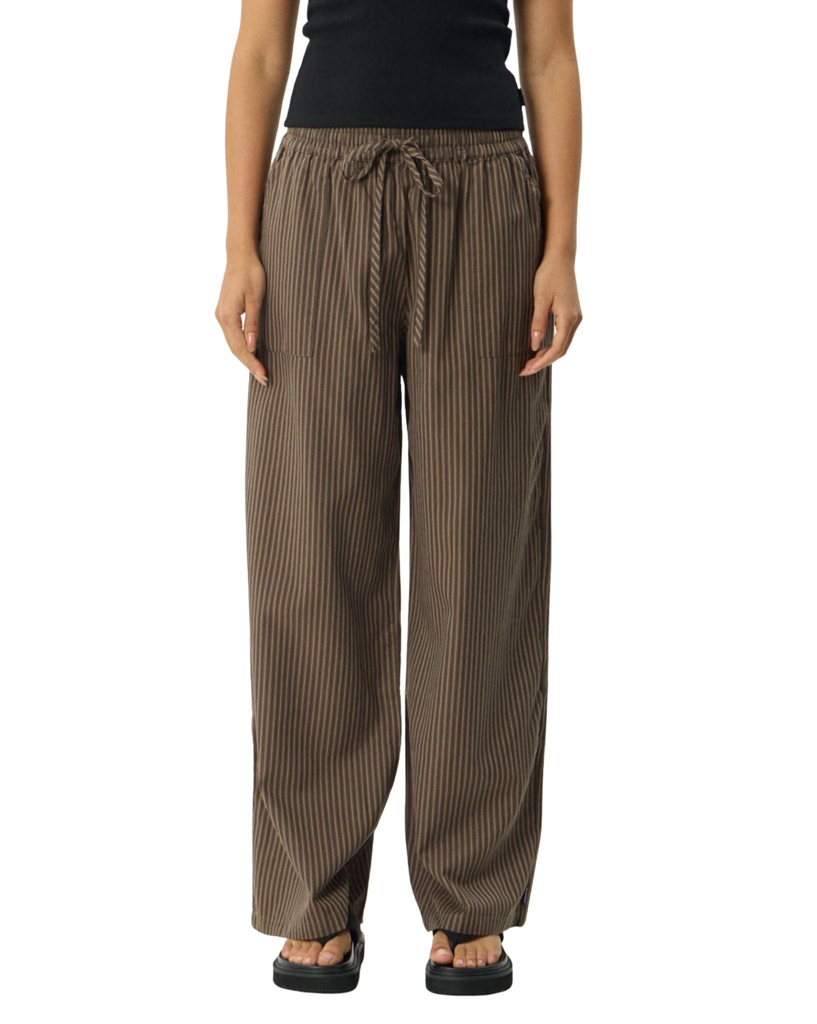 Afends Cyrus - Recycled Wide Leg Pant Stripe