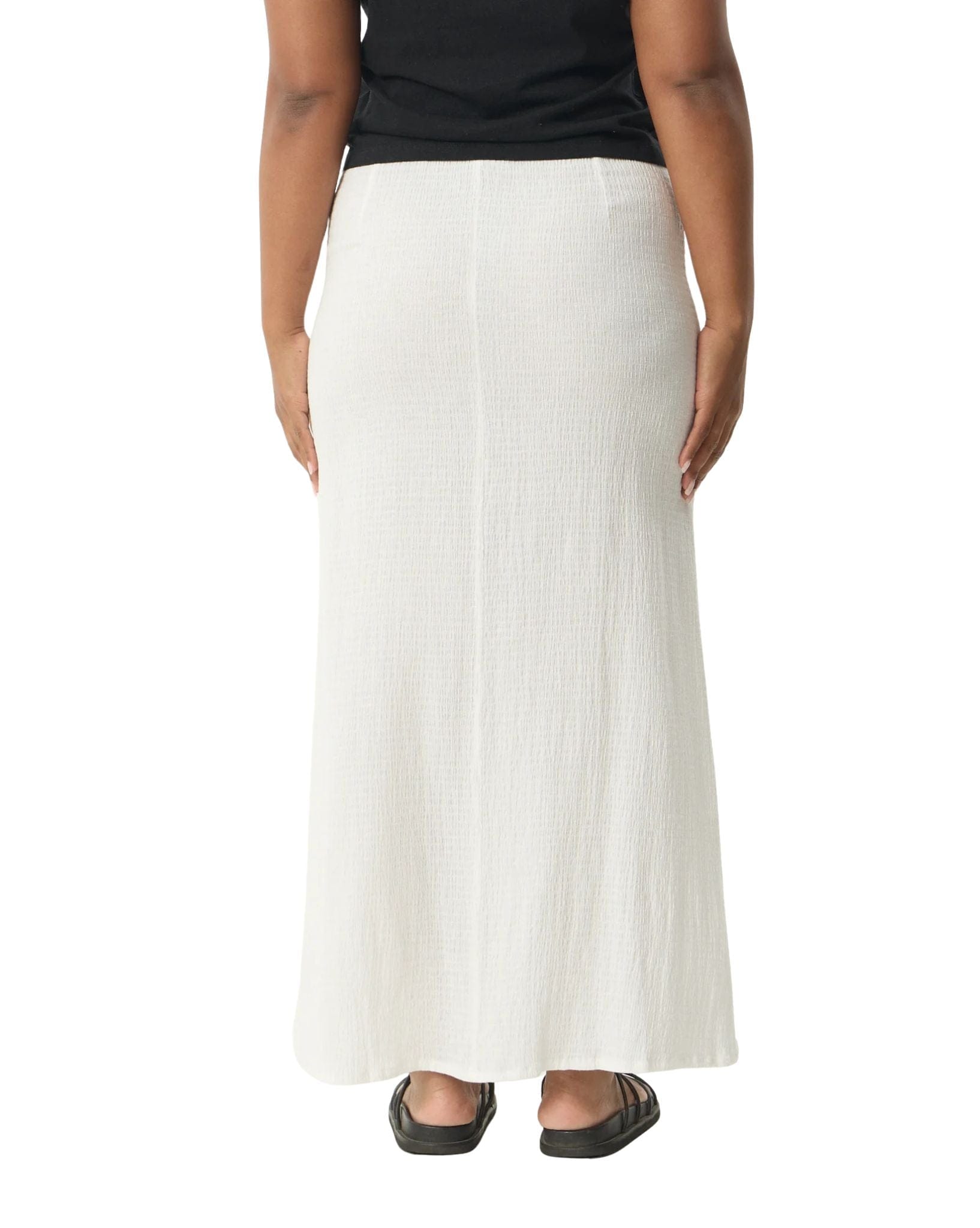 Afends Focus - Hemp Seersucker Maxi Skirt