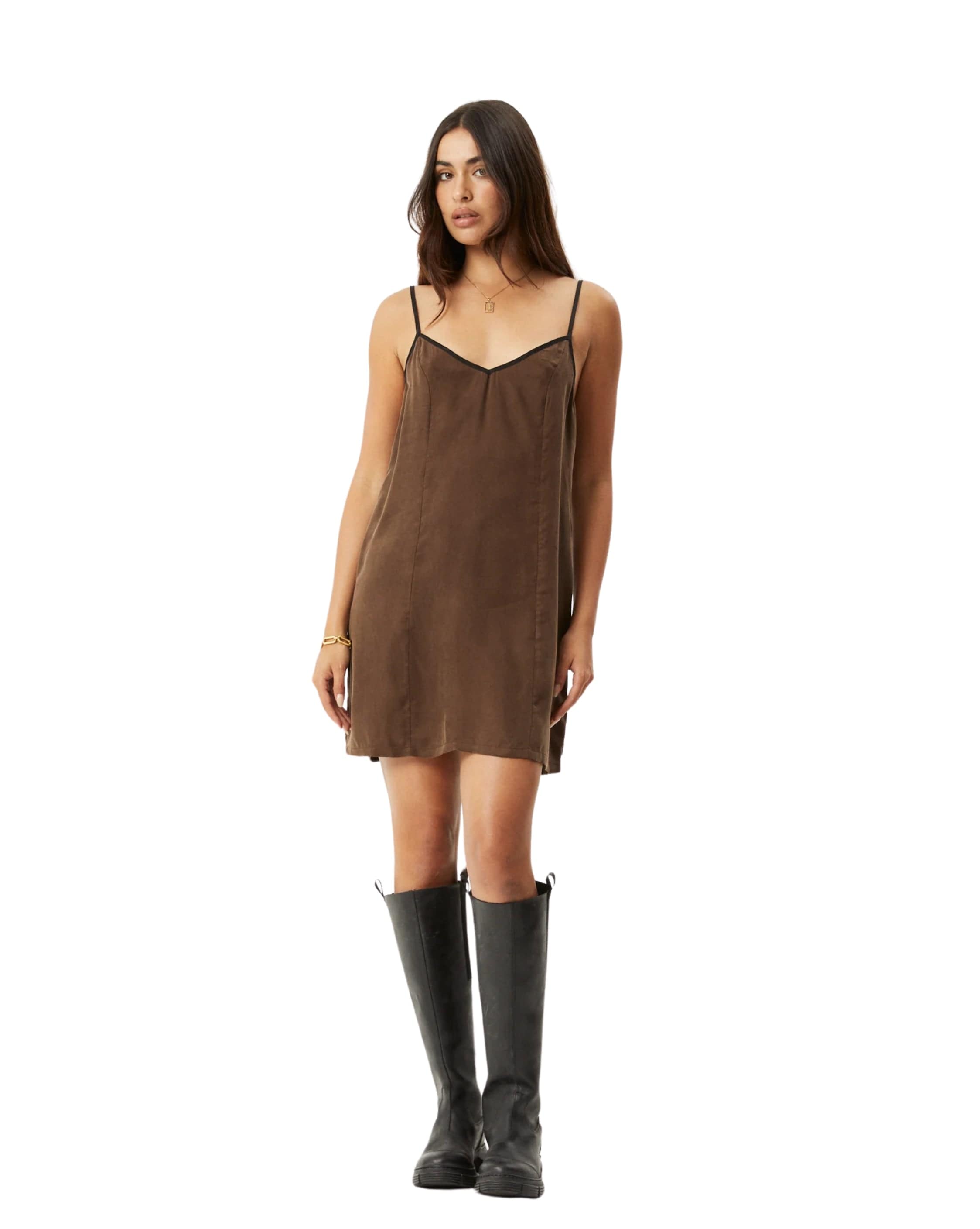 Afends Giselle Cupro Recycled Mini Dress