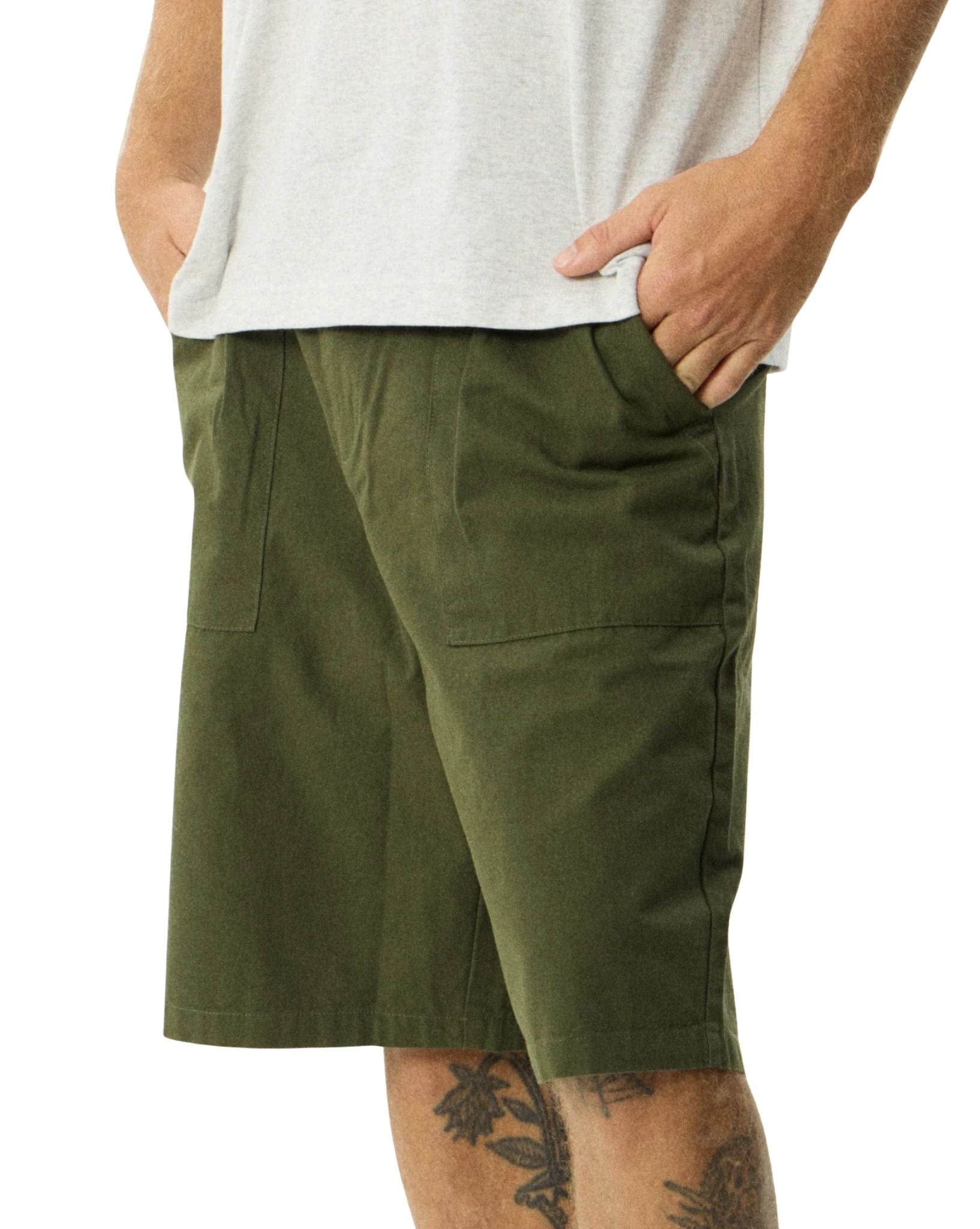 Afends Glider - Recycled Pleated Short 22 Inch