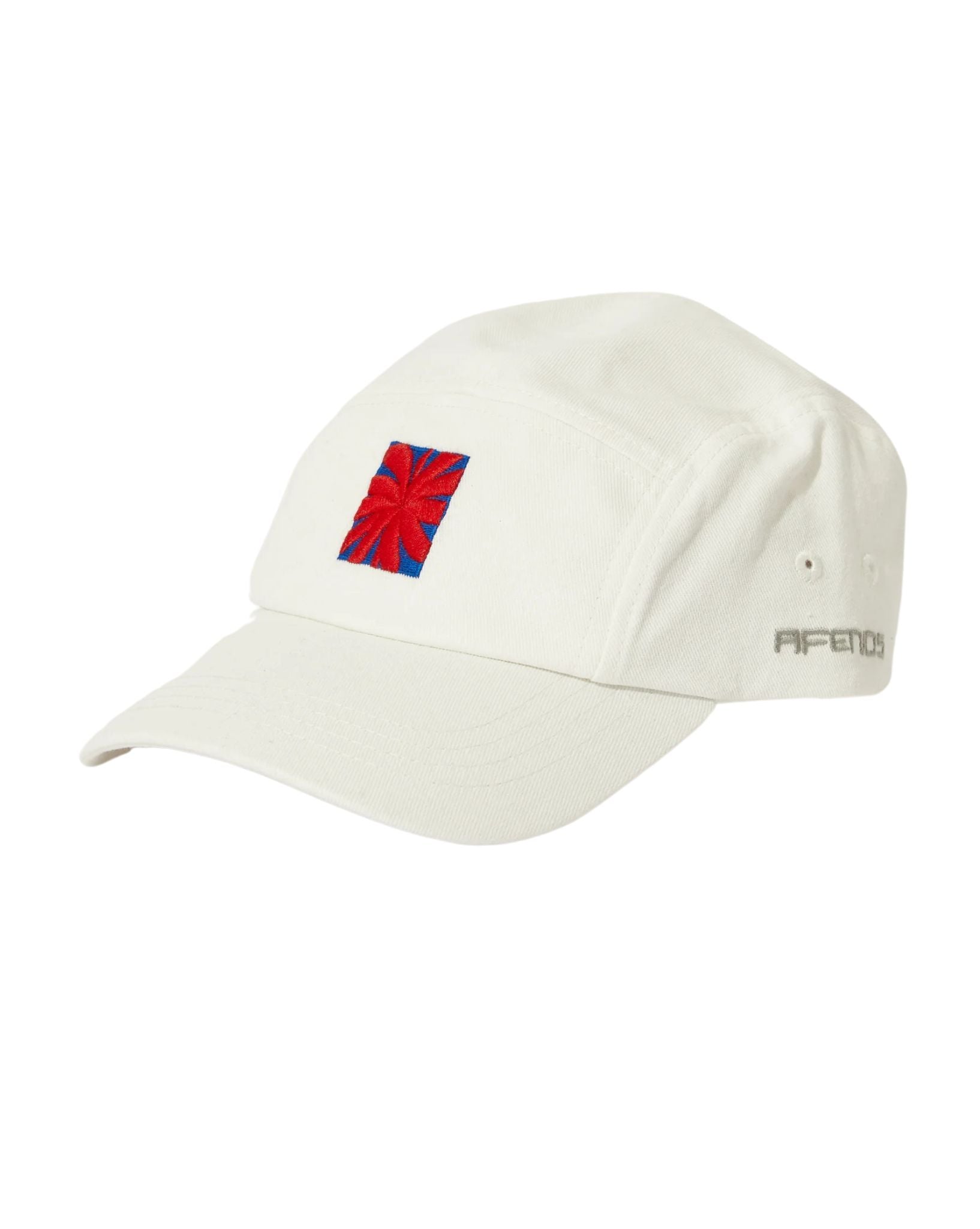 Afends Holiday Organic Five Panel Cap - White