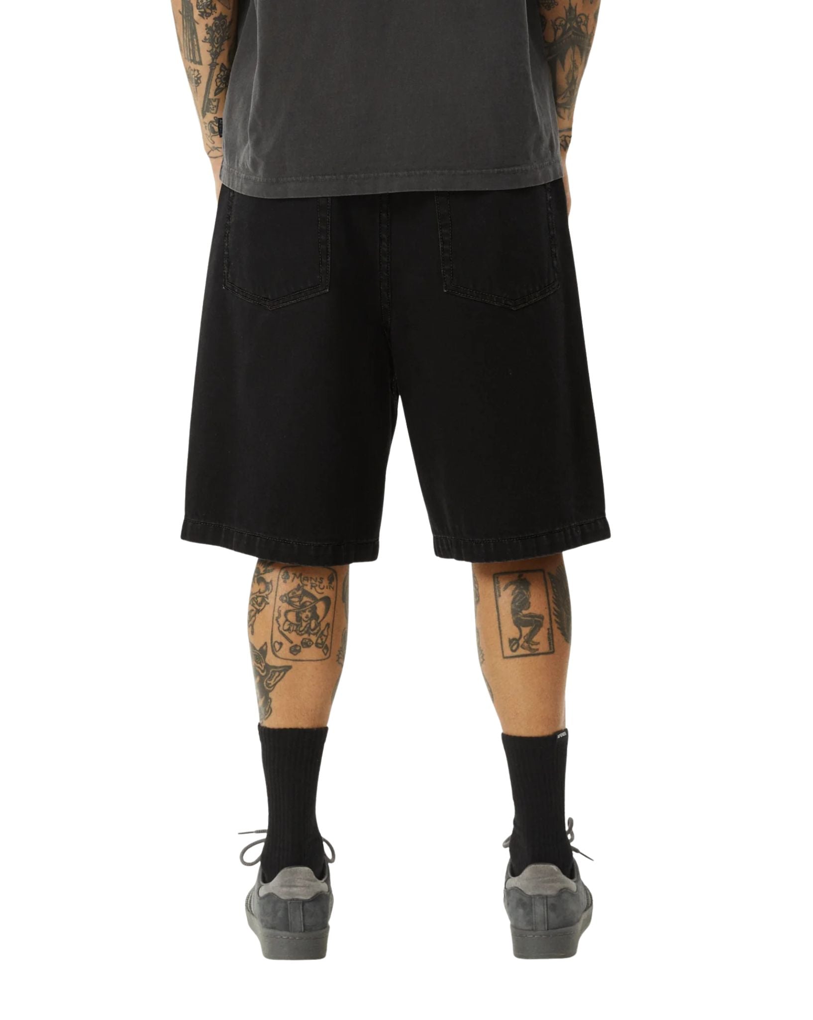 Afends Lil C - Denim Baggy Short 22"