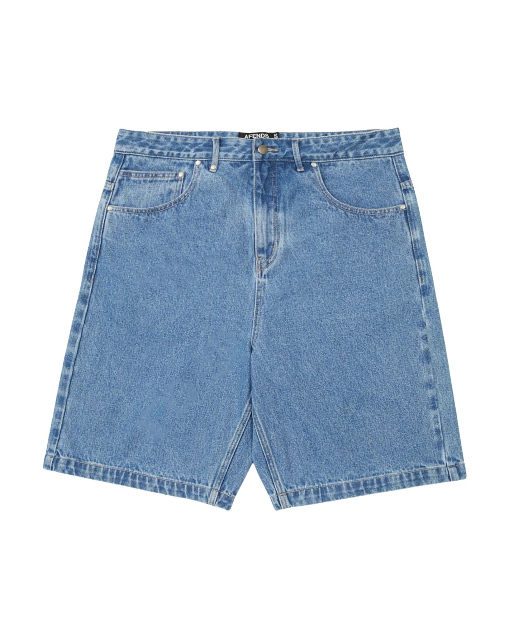 Afends Lil C - Denim Baggy Short 22"