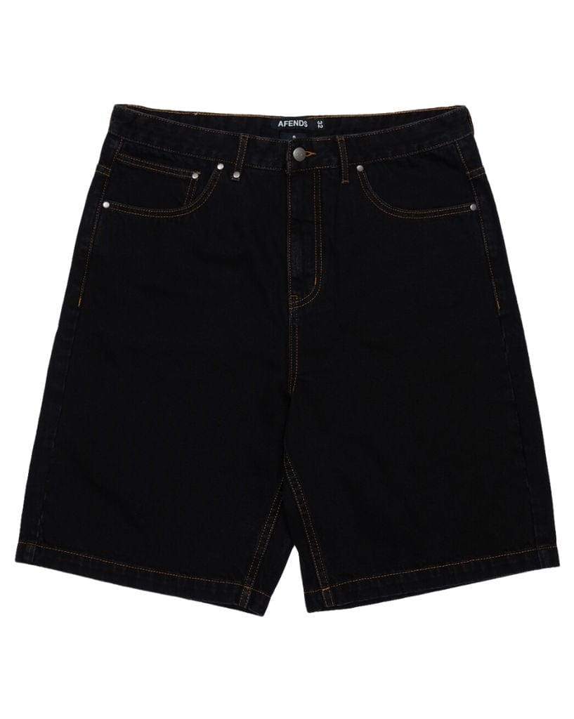 Afends Lil C - Denim Baggy Shorts 22"