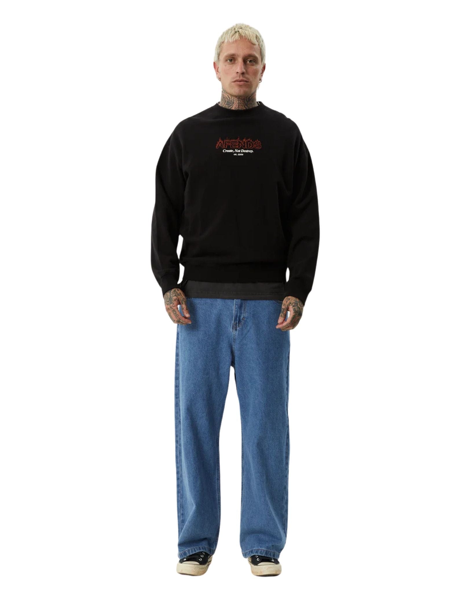 Afends Mens Ember Crew Neck