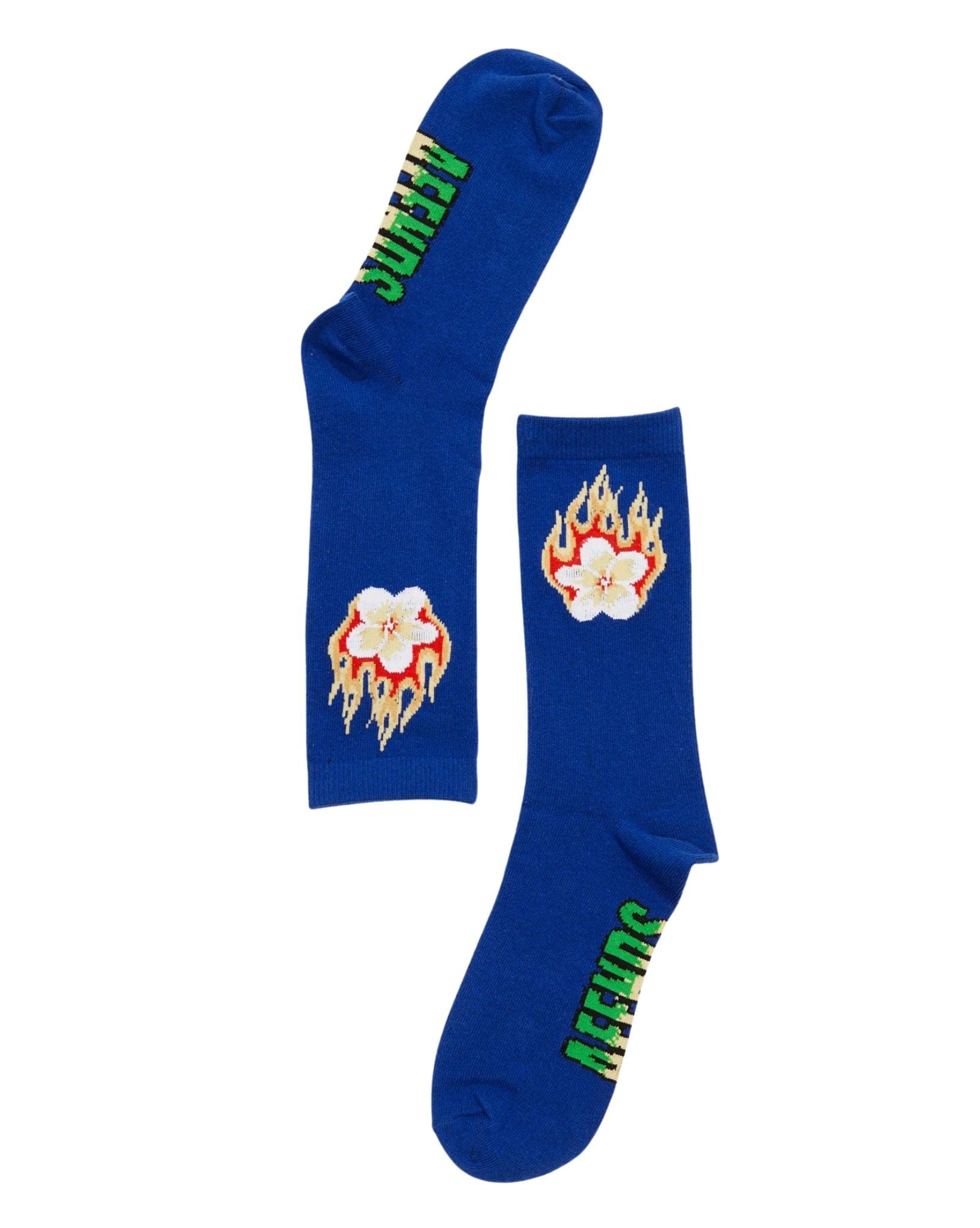 Afends Mens Holiday Socks One Pack - Navy