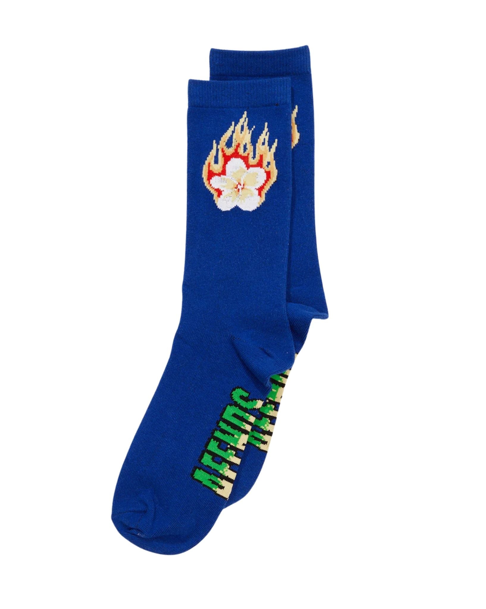 Afends Mens Holiday Socks One Pack - Navy