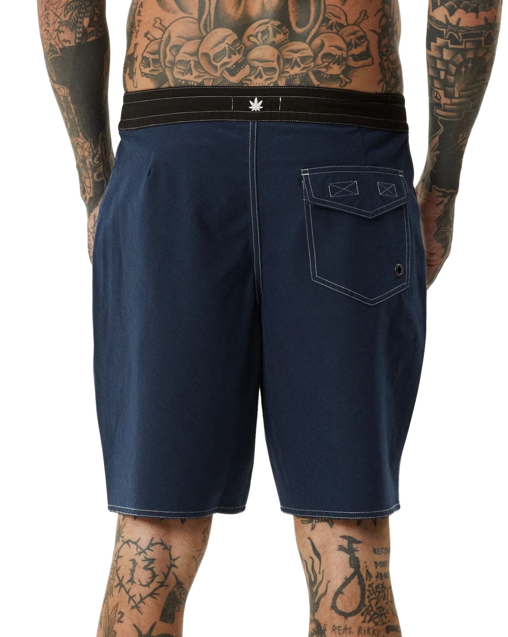 Afends Mens Surf Related Fixed Waist Boardshorts 20"