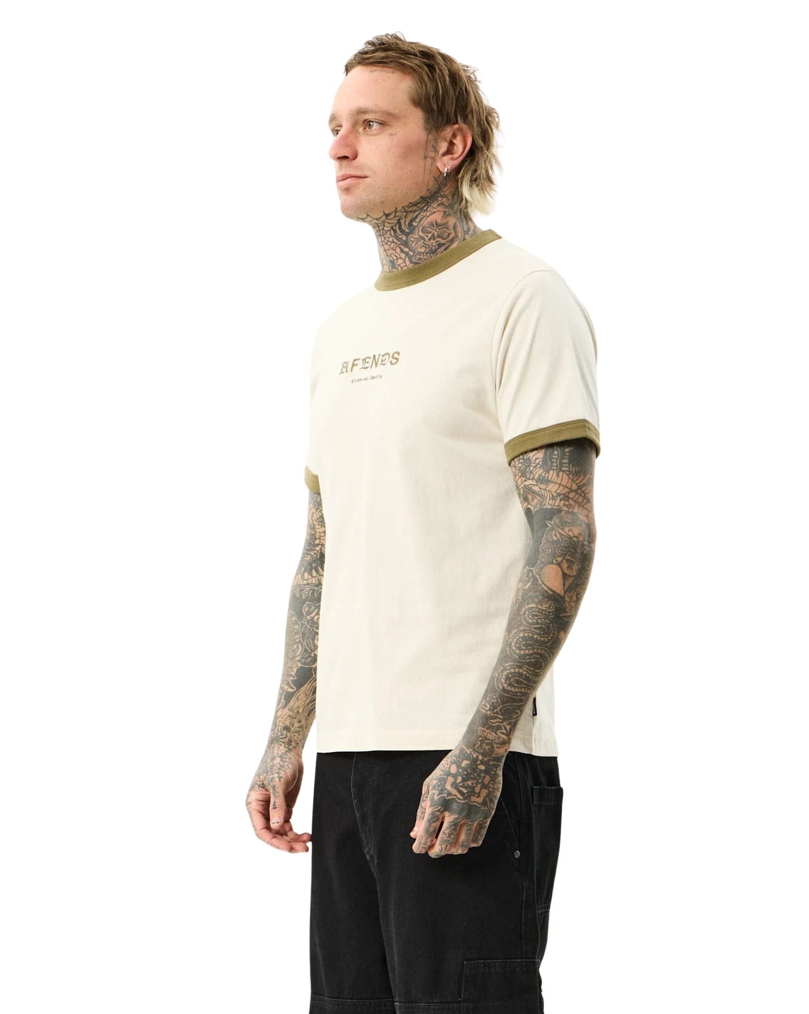 Afends Mix Up - Recycled Ringer Tee