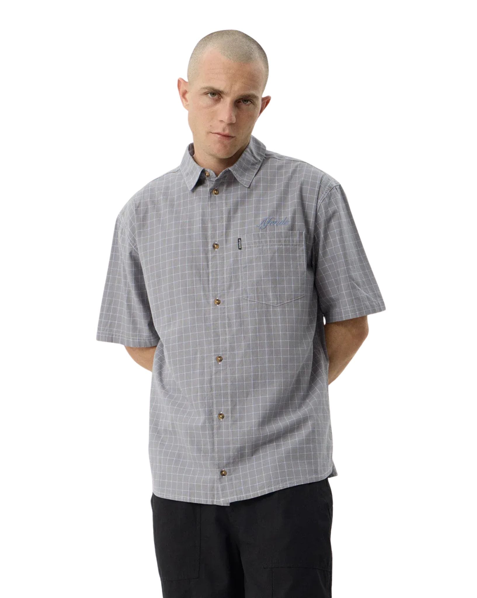 Afends Proposal - Organic Short Sleeve Shirt Check