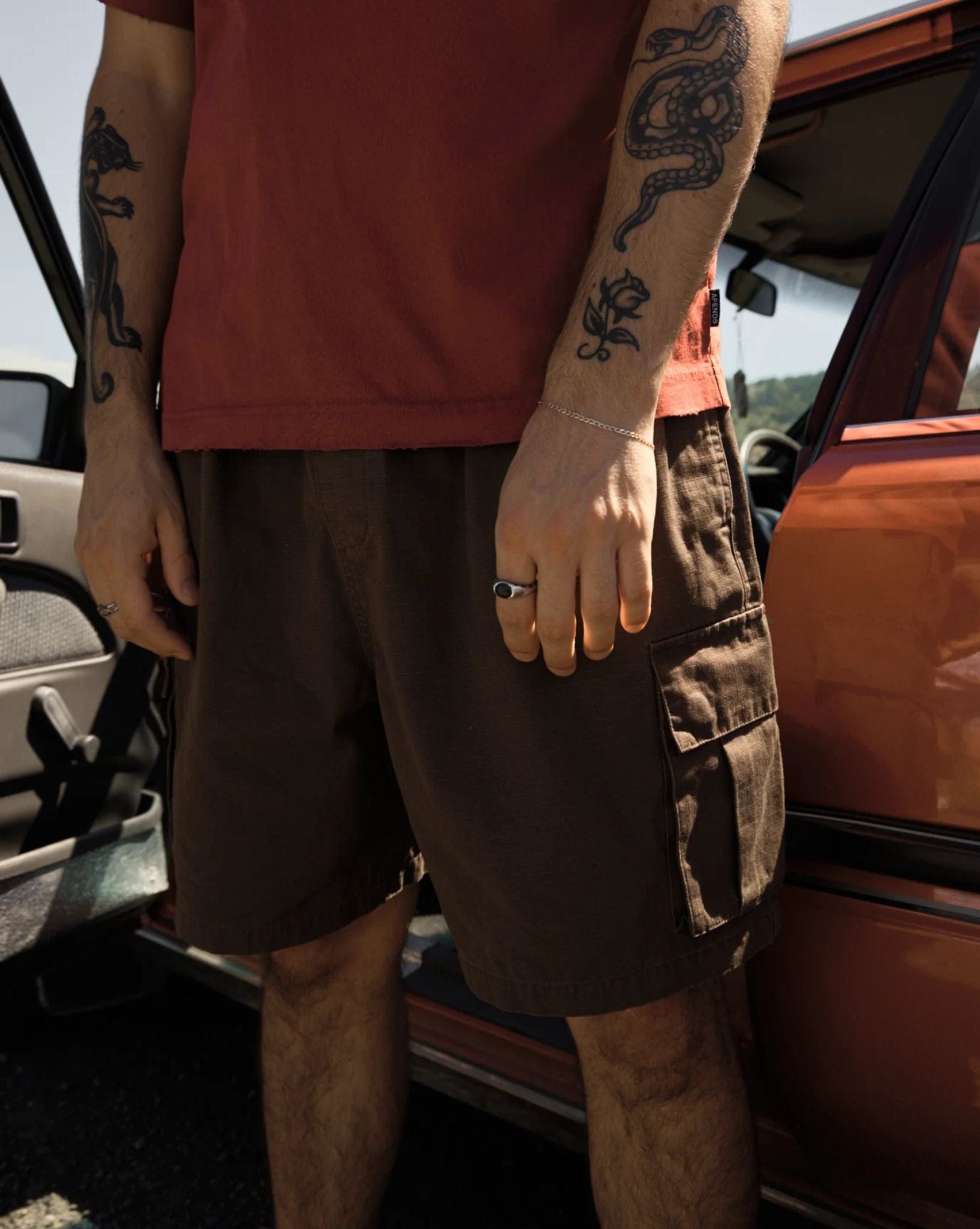 Afends Ripped Out 98 - Organic Oversized Cargo Short 20 Inch