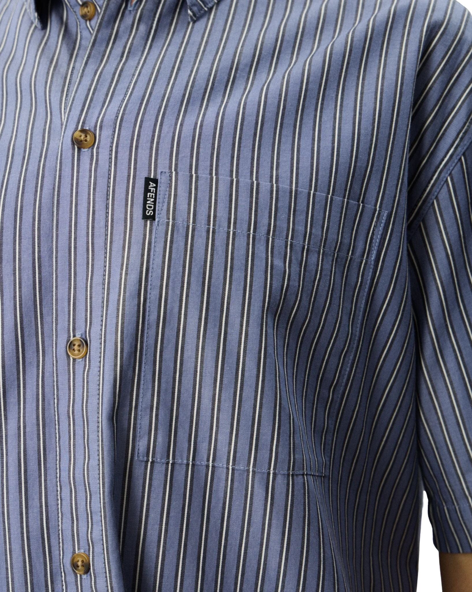 Afends Shipwreck Stripe - Recycled Short Sleeve Shirt