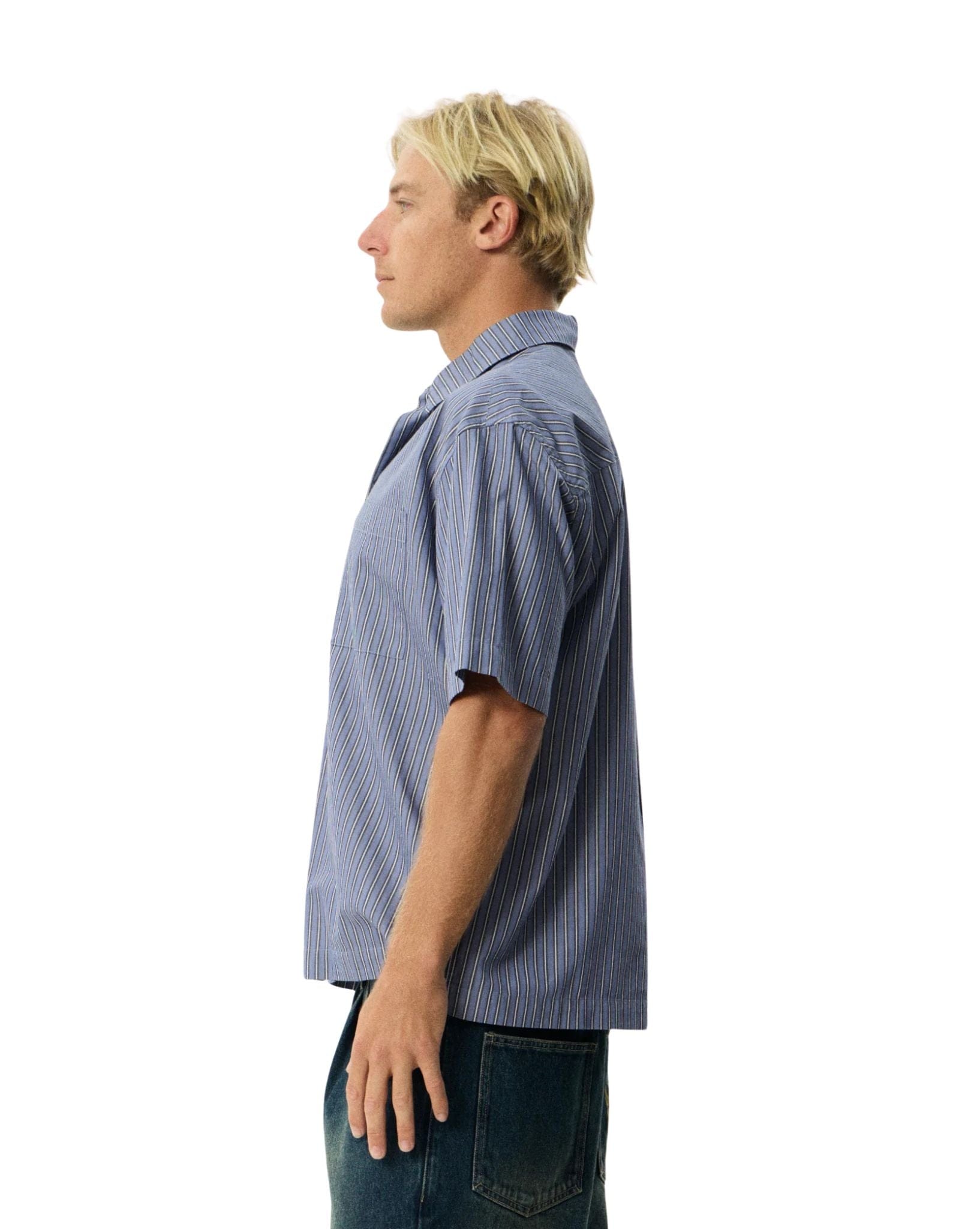 Afends Shipwreck Stripe - Recycled Short Sleeve Shirt