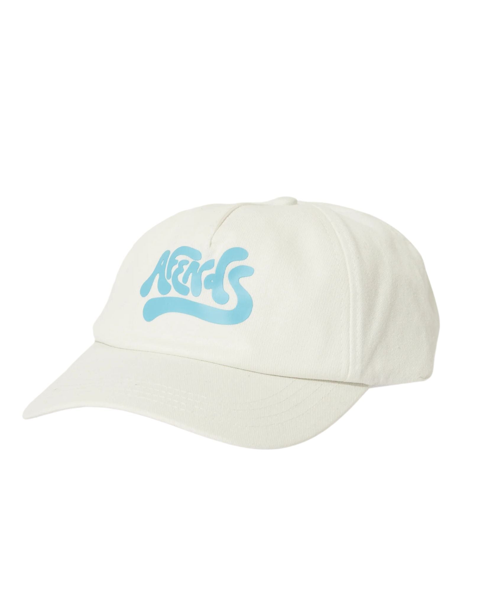 Afends Toosie Organic 6 Panel Cap - White