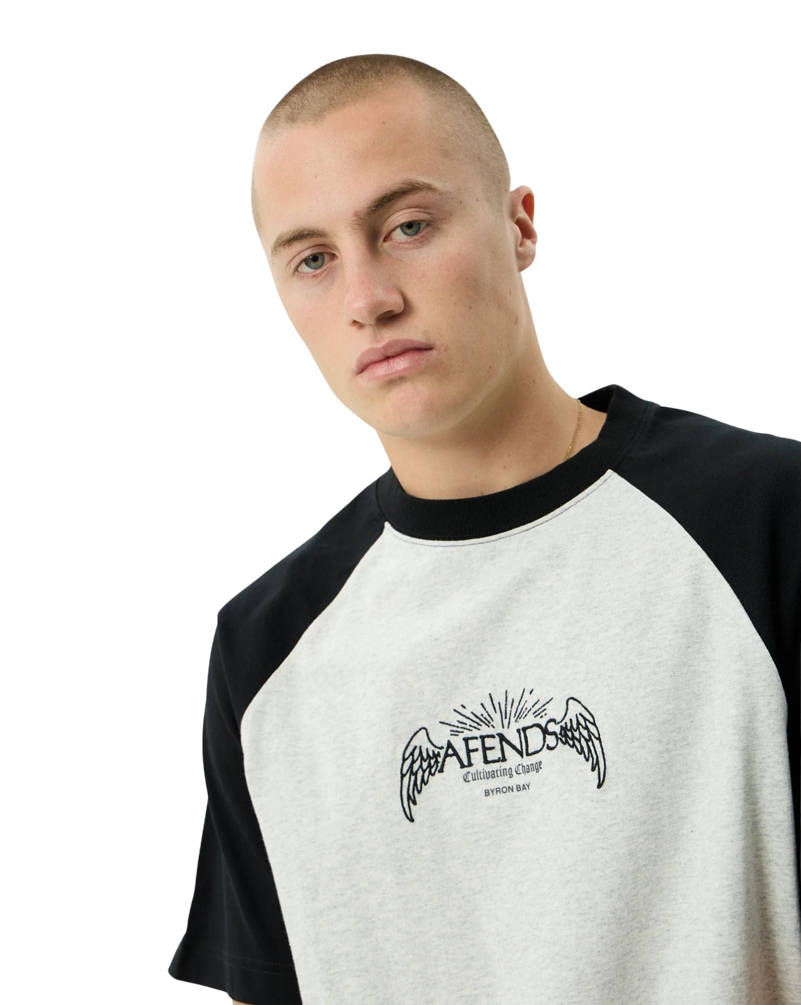 Afends Wings - Recycled Heavyweight Raglan Fit Tee