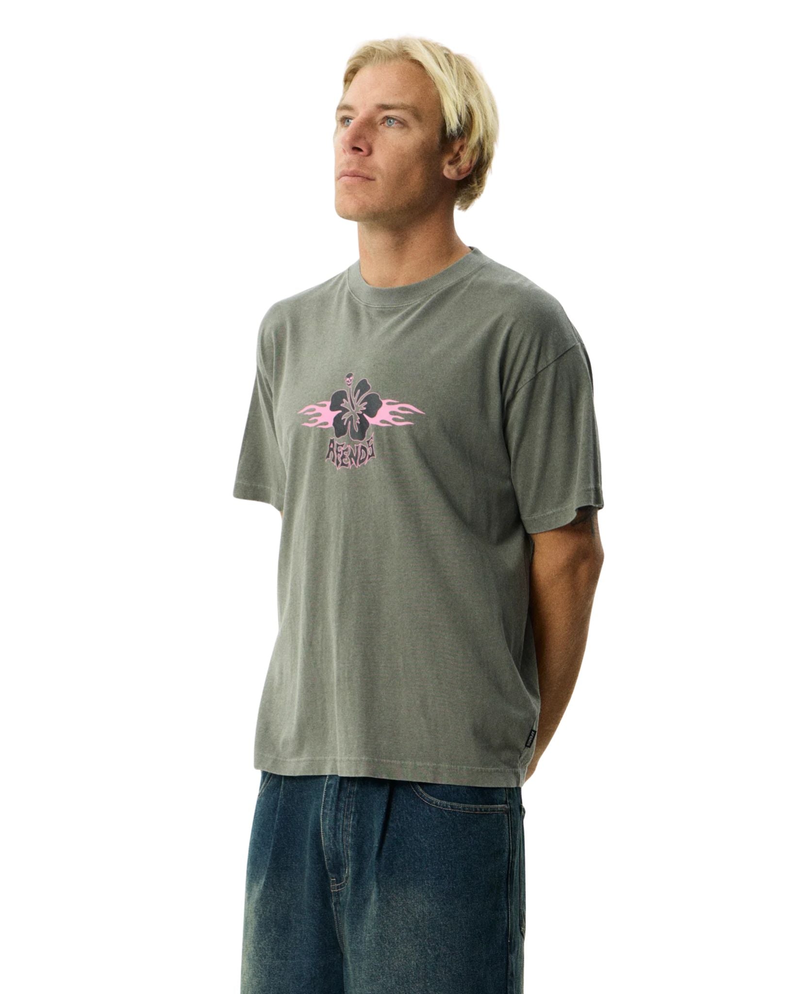 Afends Wiped Out - Hemp Boxy Fit Tee
