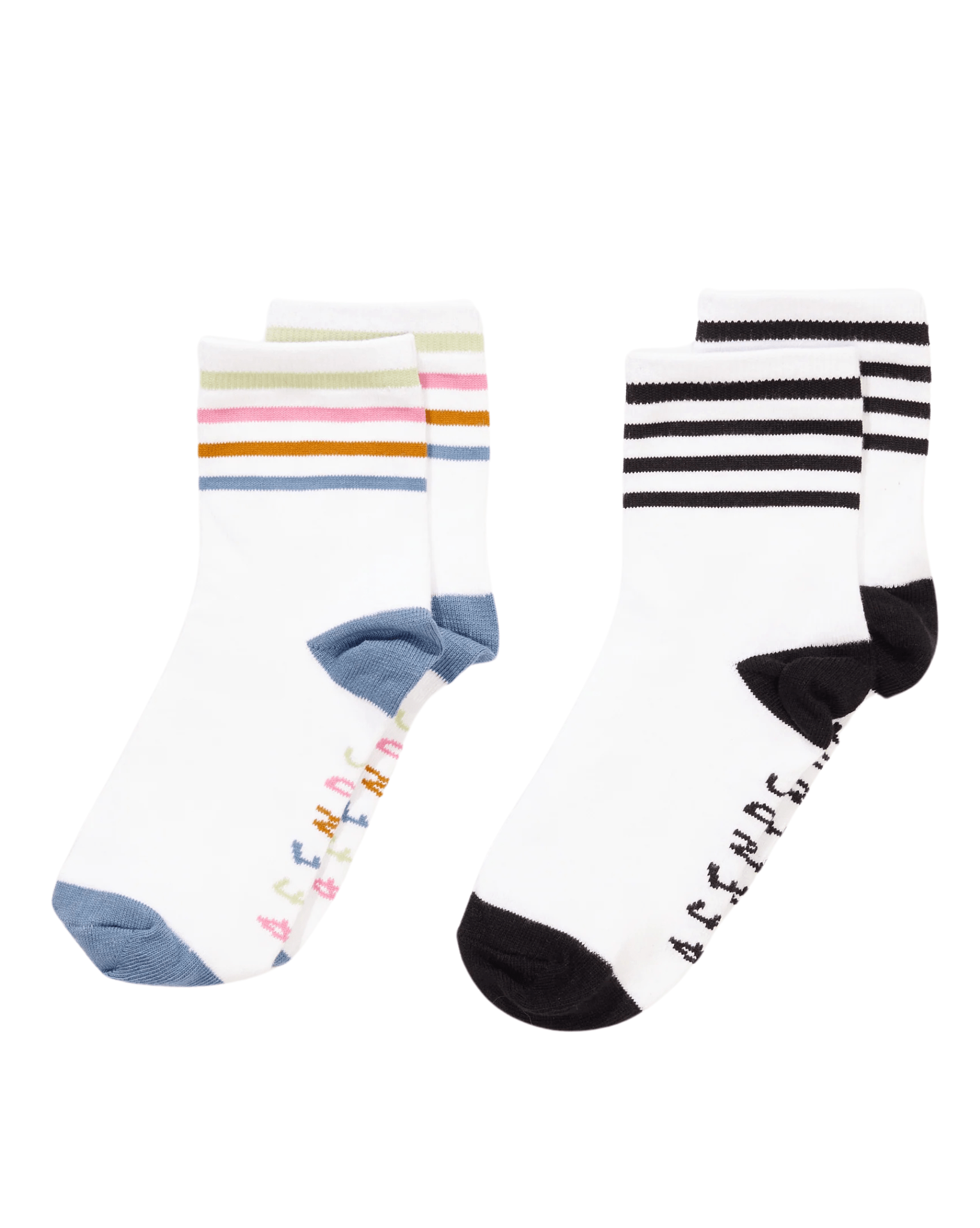 Afends Womens Funhouse Socks Two Pack - Multi