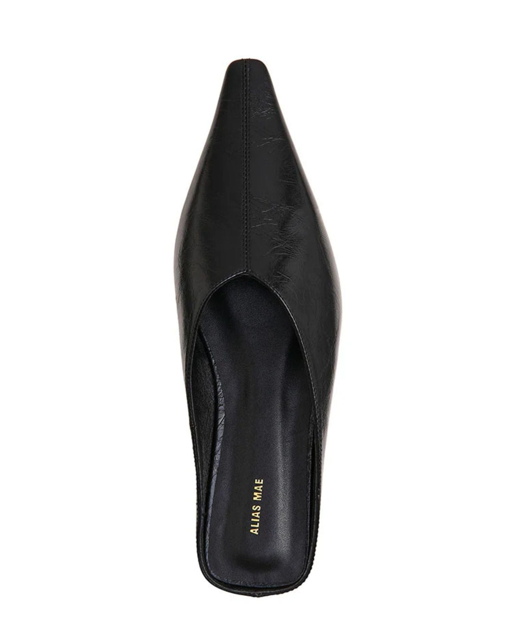 Alias Mae Womens Olive Shoes  - Black Oily Leather