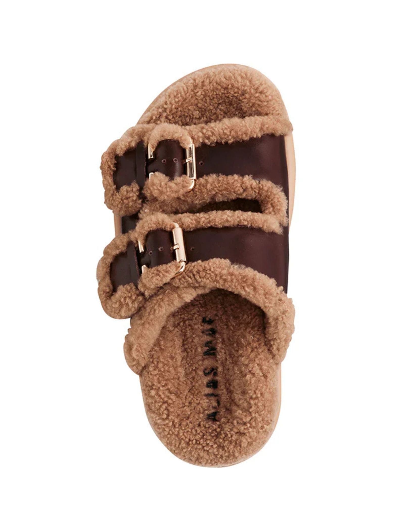 Alias Mae Womens Saint Sandals - Walnut Wax I Shearling