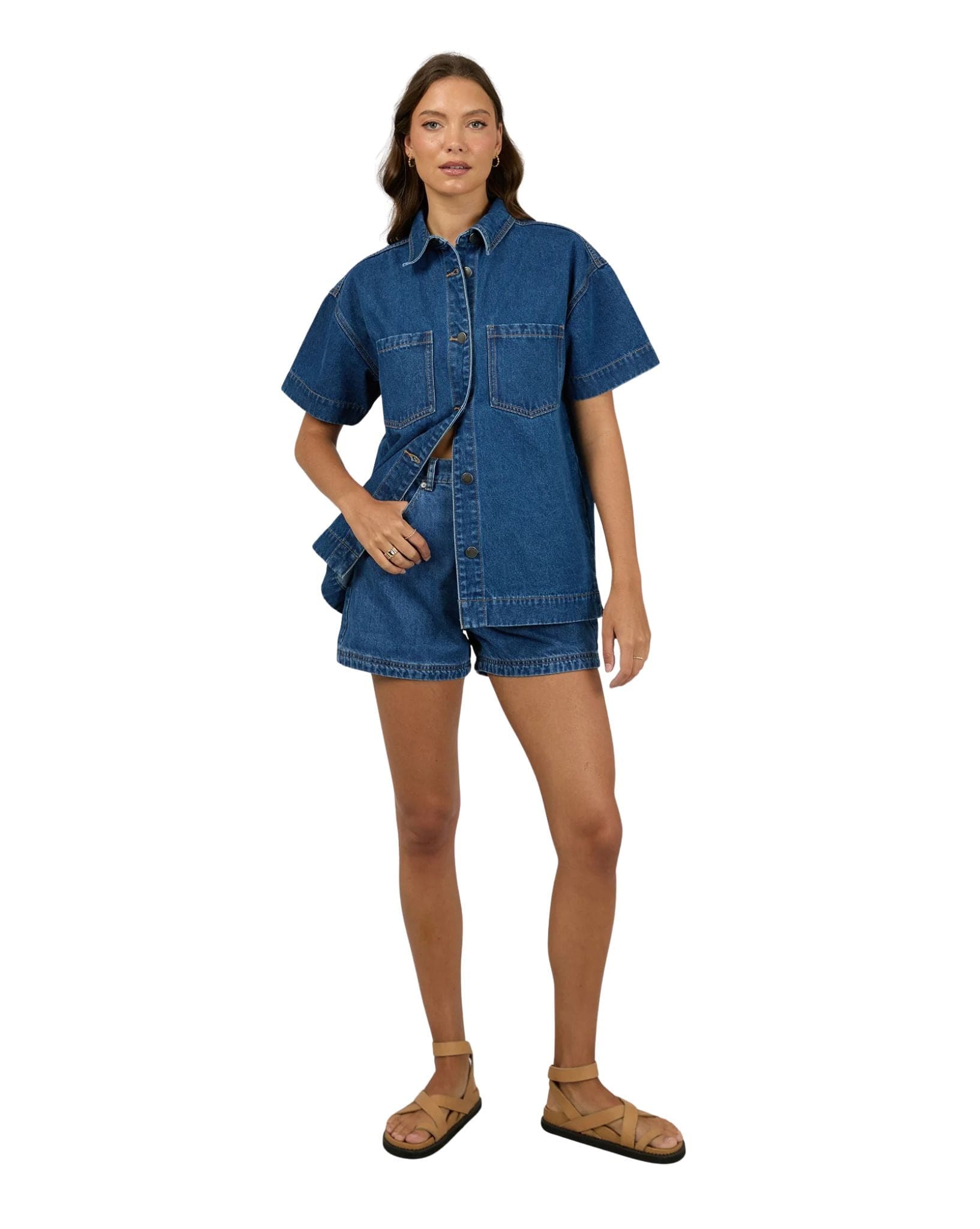 All About Eve Simi Denim Shirt