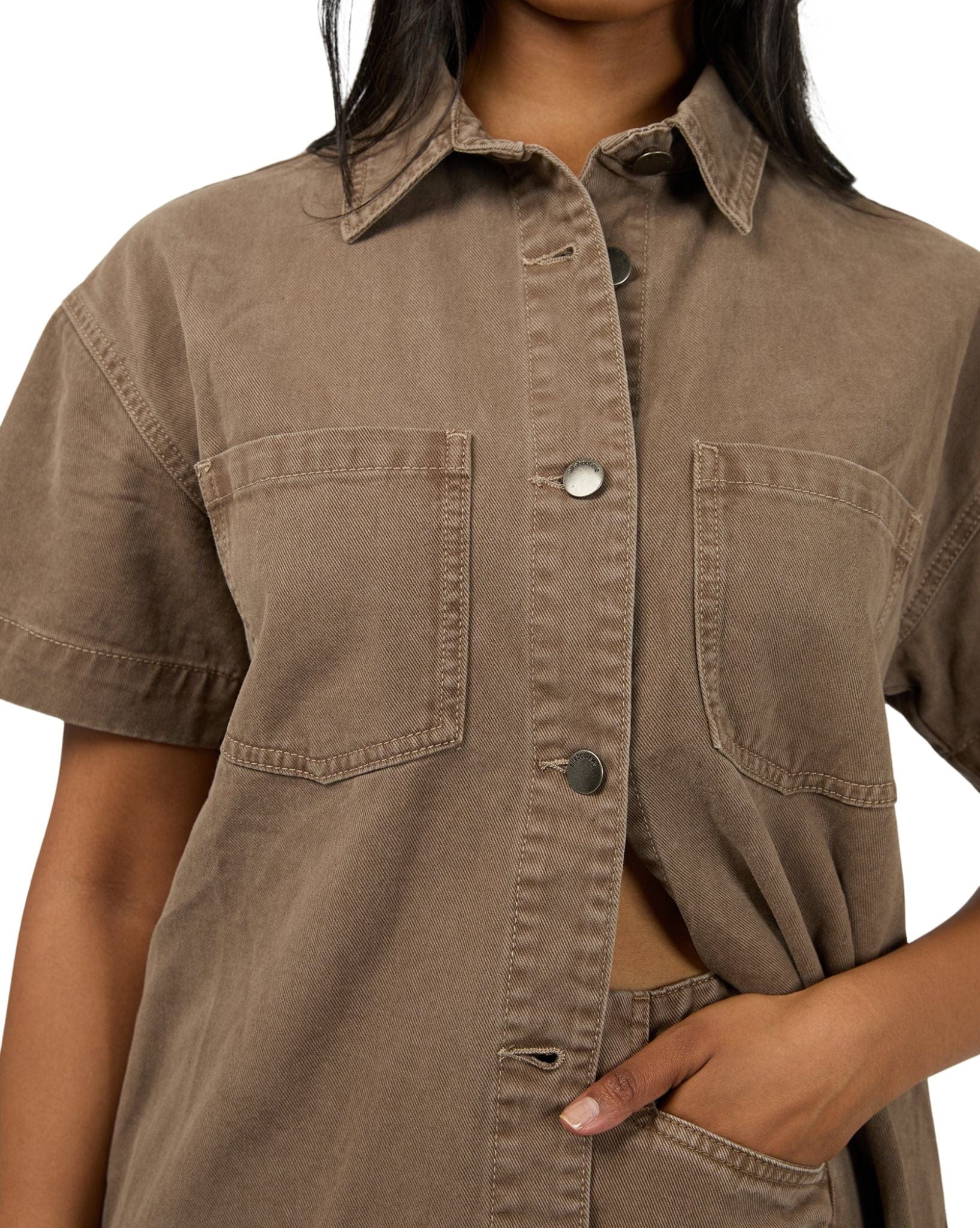 All About Eve Simi Denim Shirt