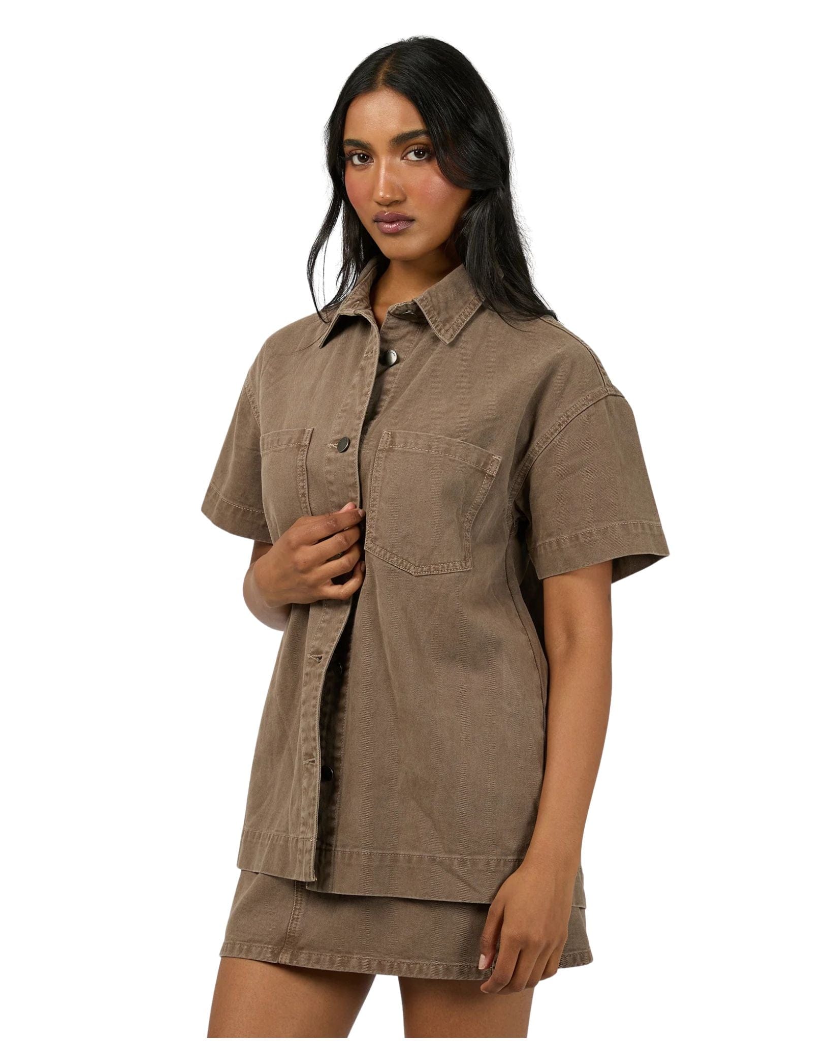 All About Eve Simi Denim Shirt